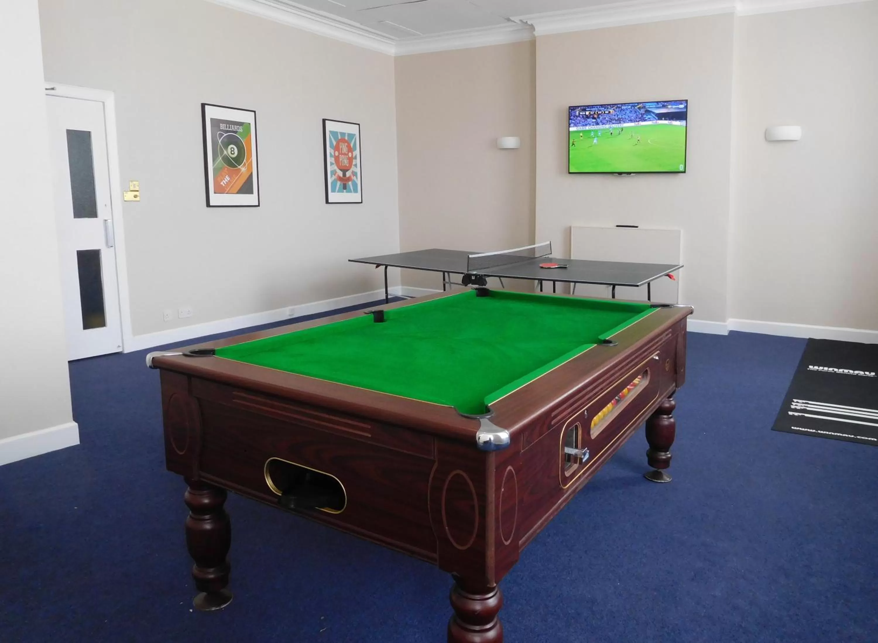 Game Room, Billiards in Cross Keys Hotel, Kelso