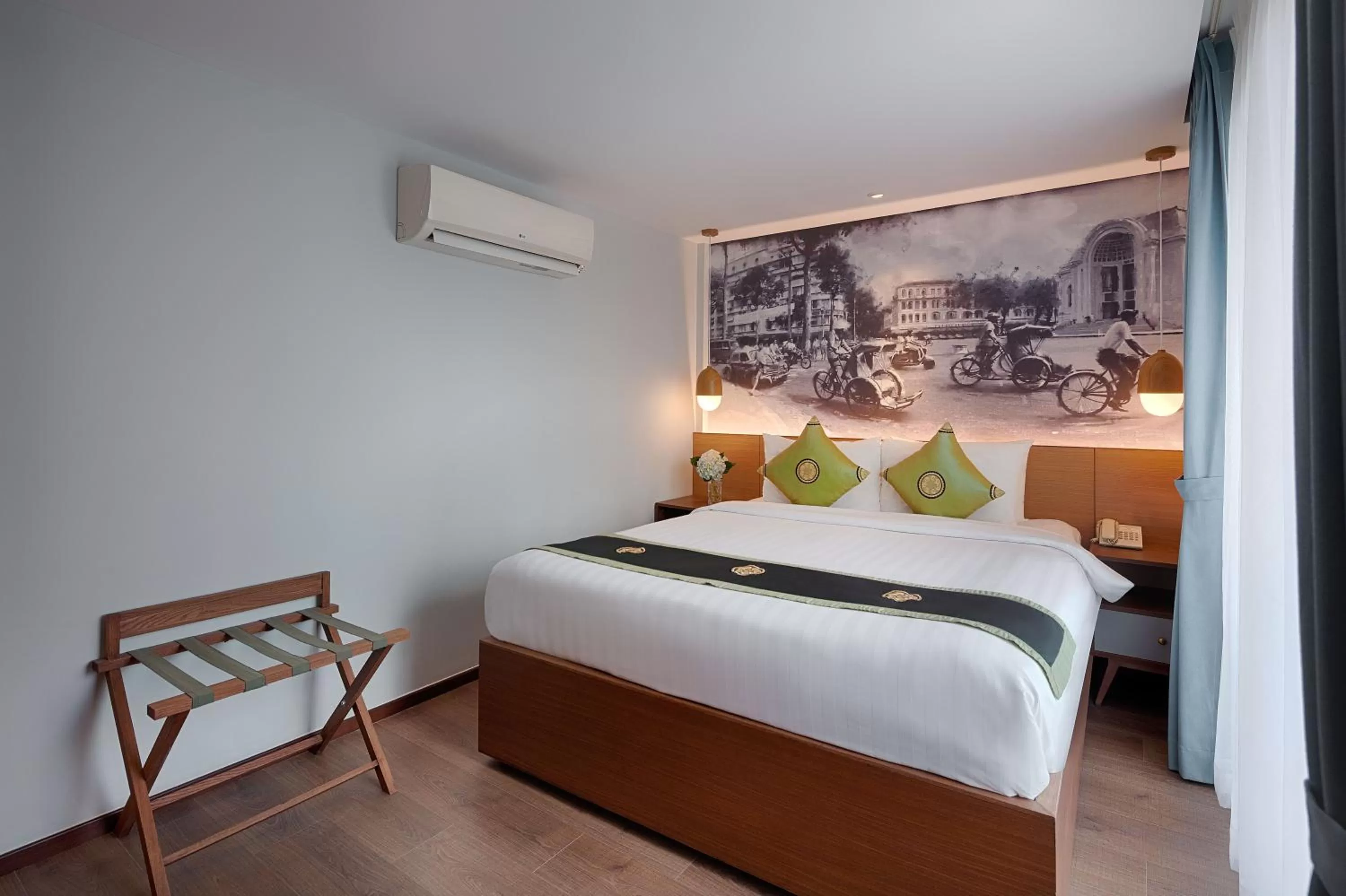 Bed in Little Saigon Boutique Hotel