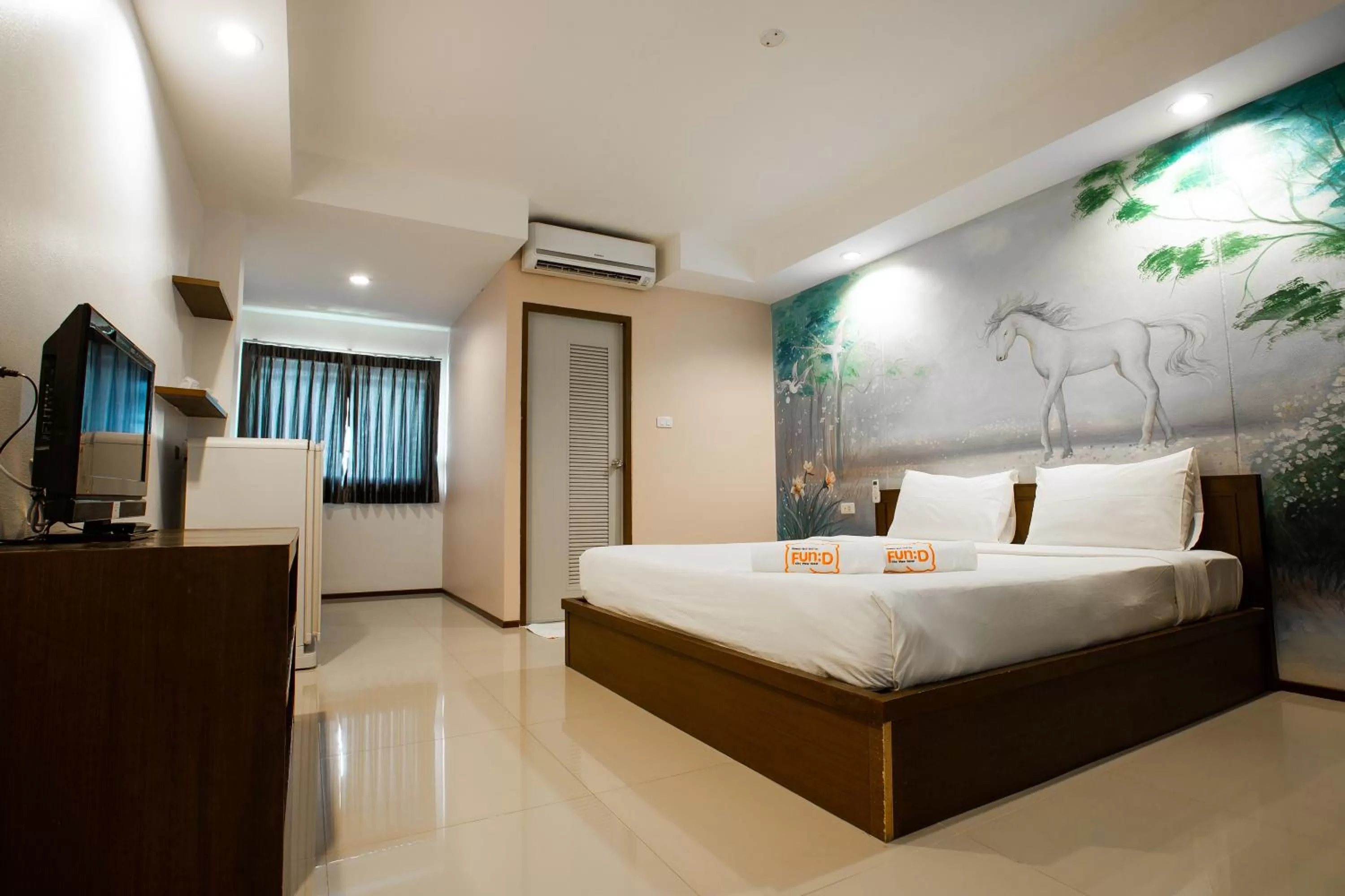 Bed in Fun-D City View SHA Plus