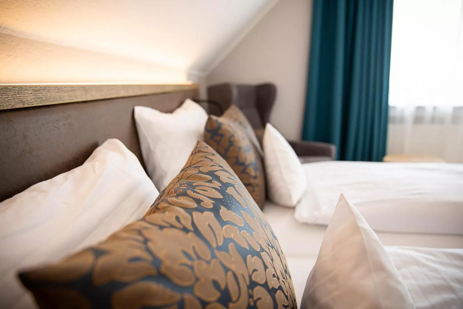 Decorative detail, Bed in Hotel Spessartstuben