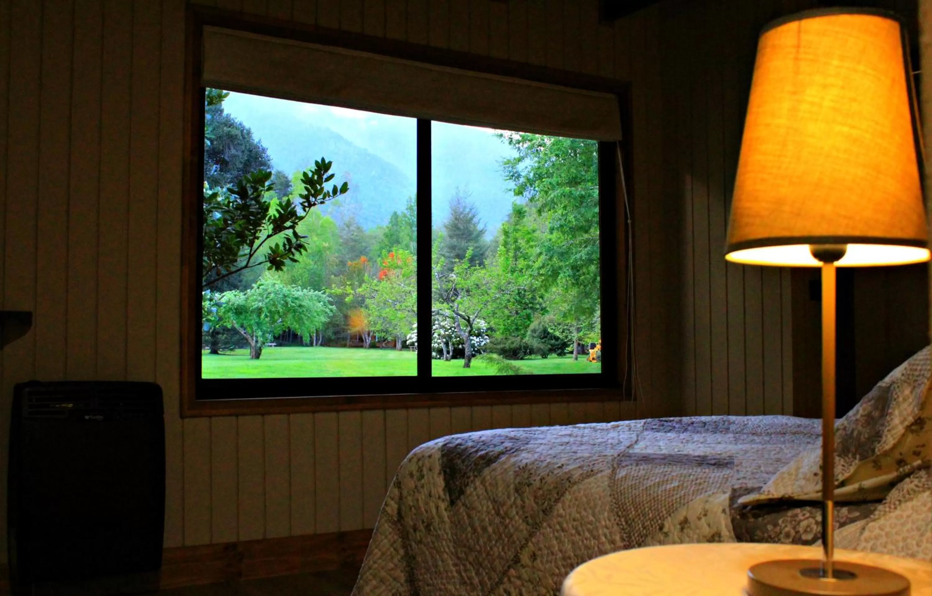 Bed, Room Photo in Hotel Salto del Carileufu
