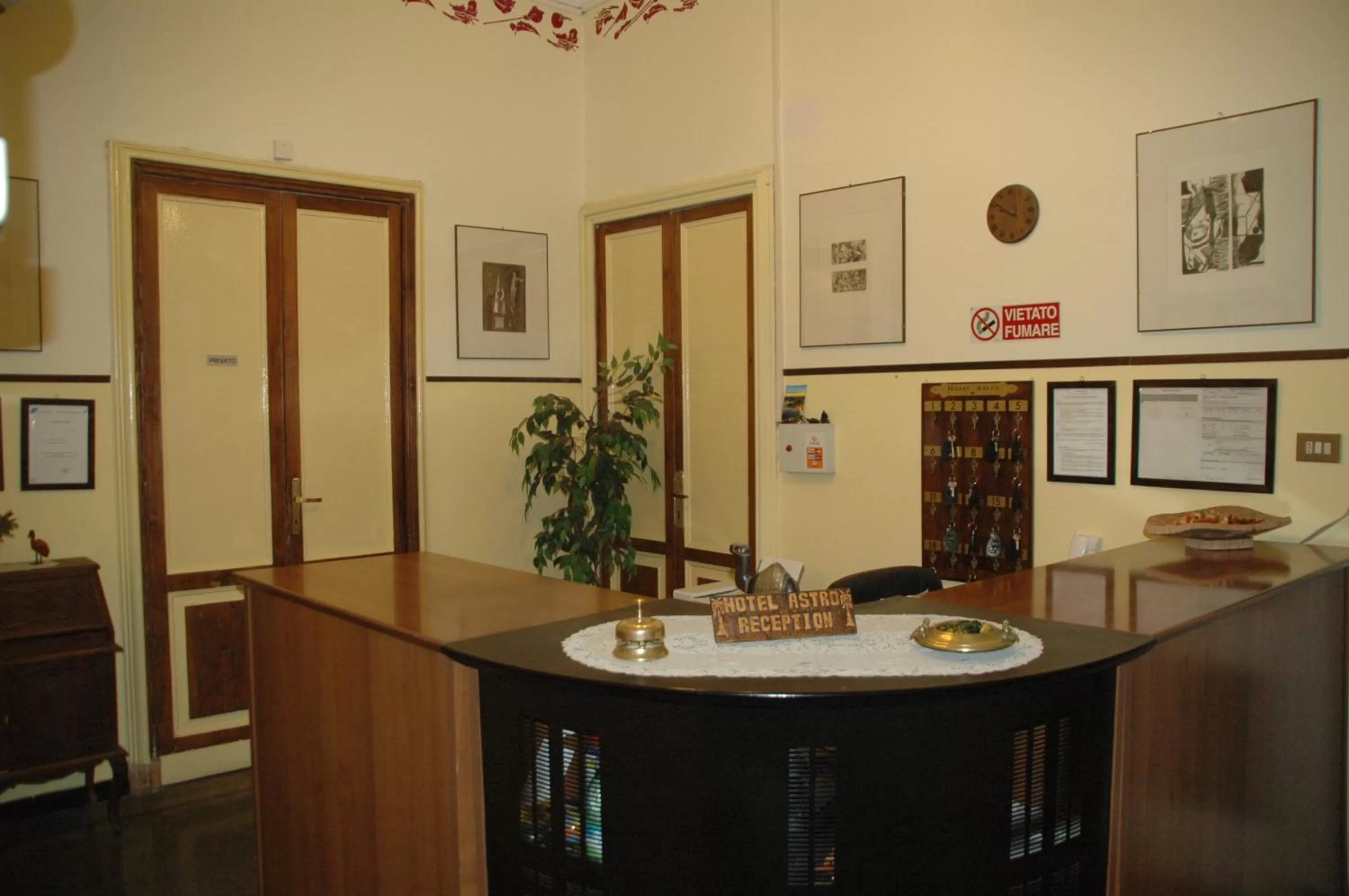 Lobby or reception in Albergo Astro