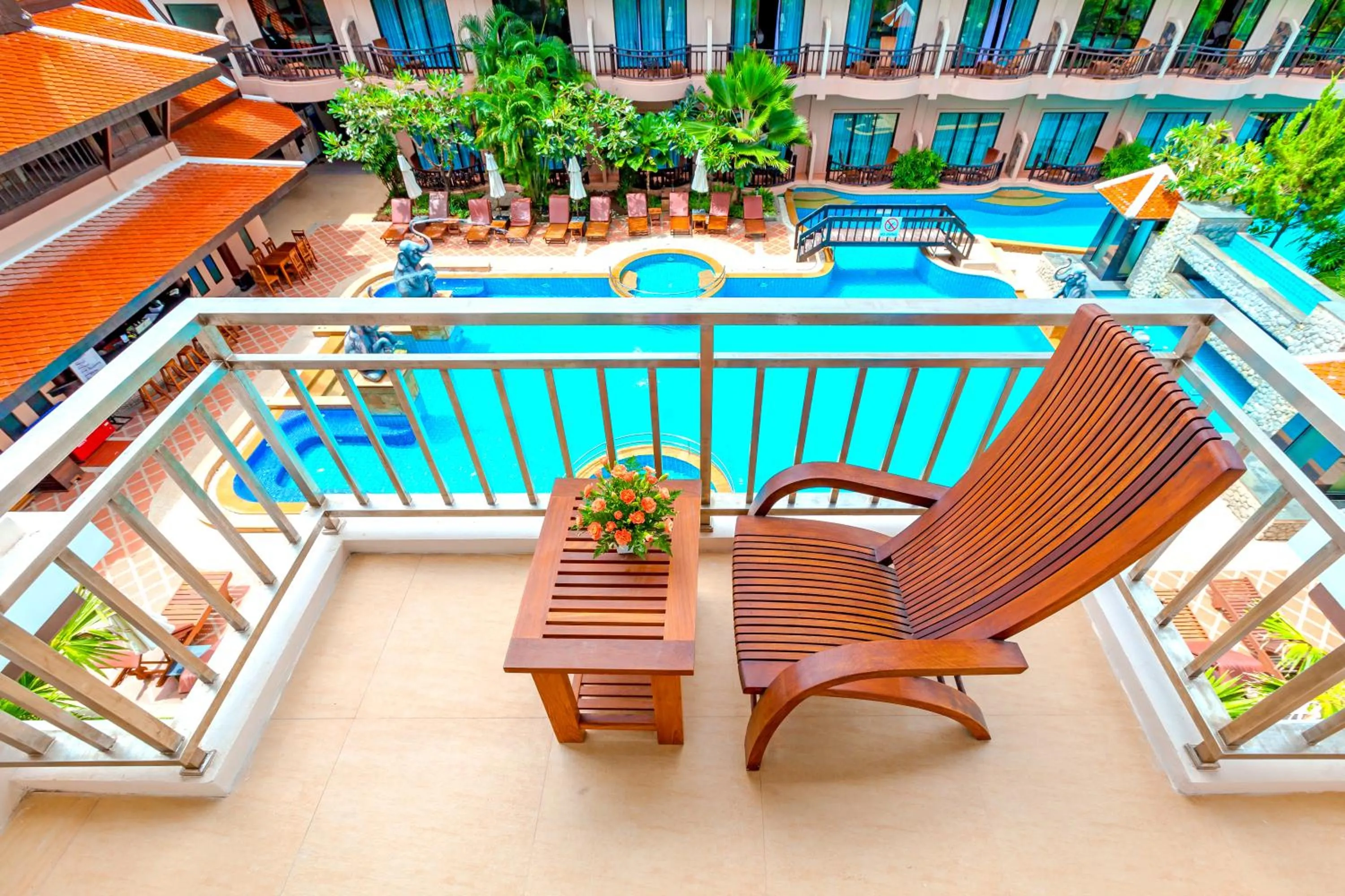 Pool view in Nipa Resort, Patong Beach
