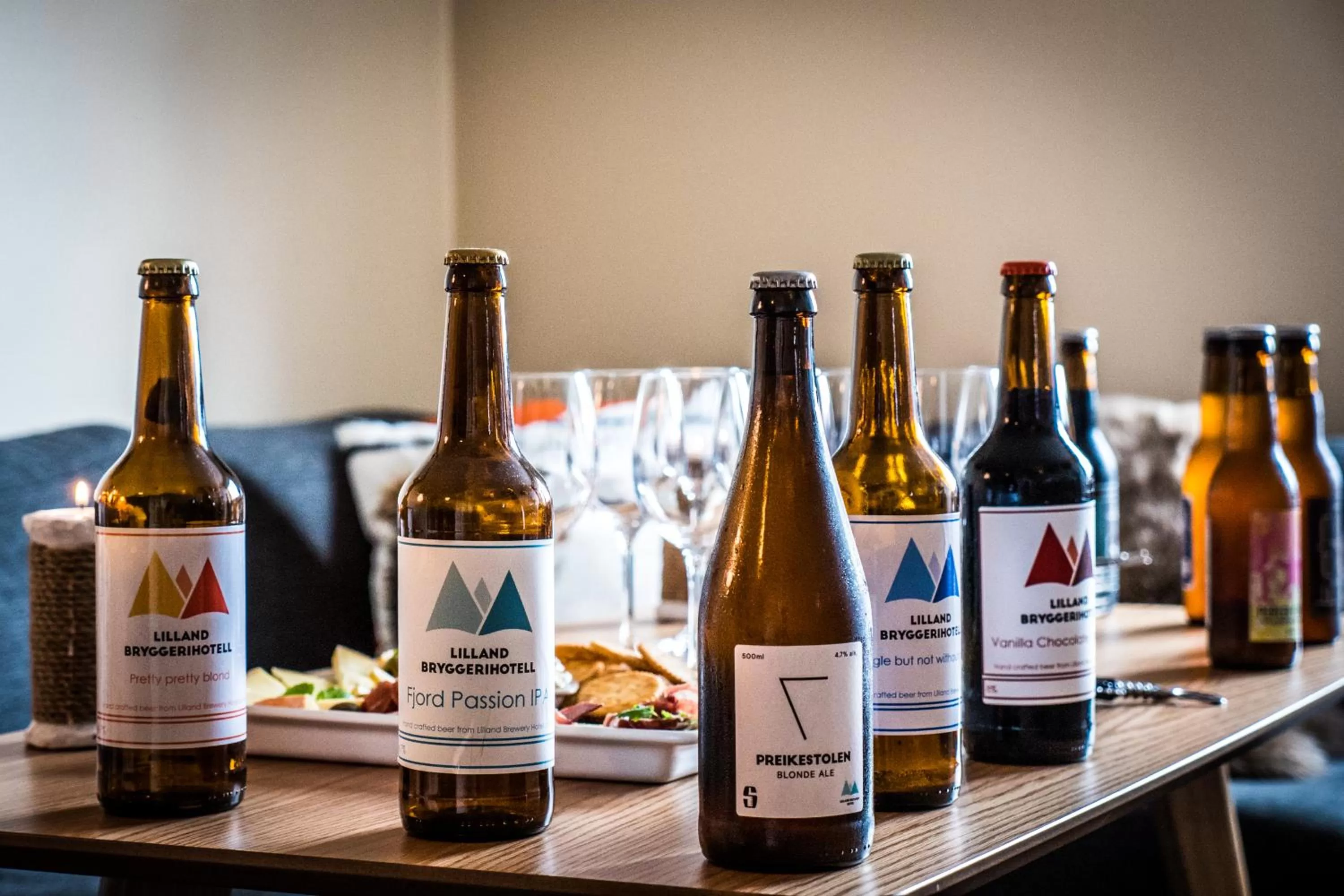 Alcoholic drinks in Lilland Brewery Hotel