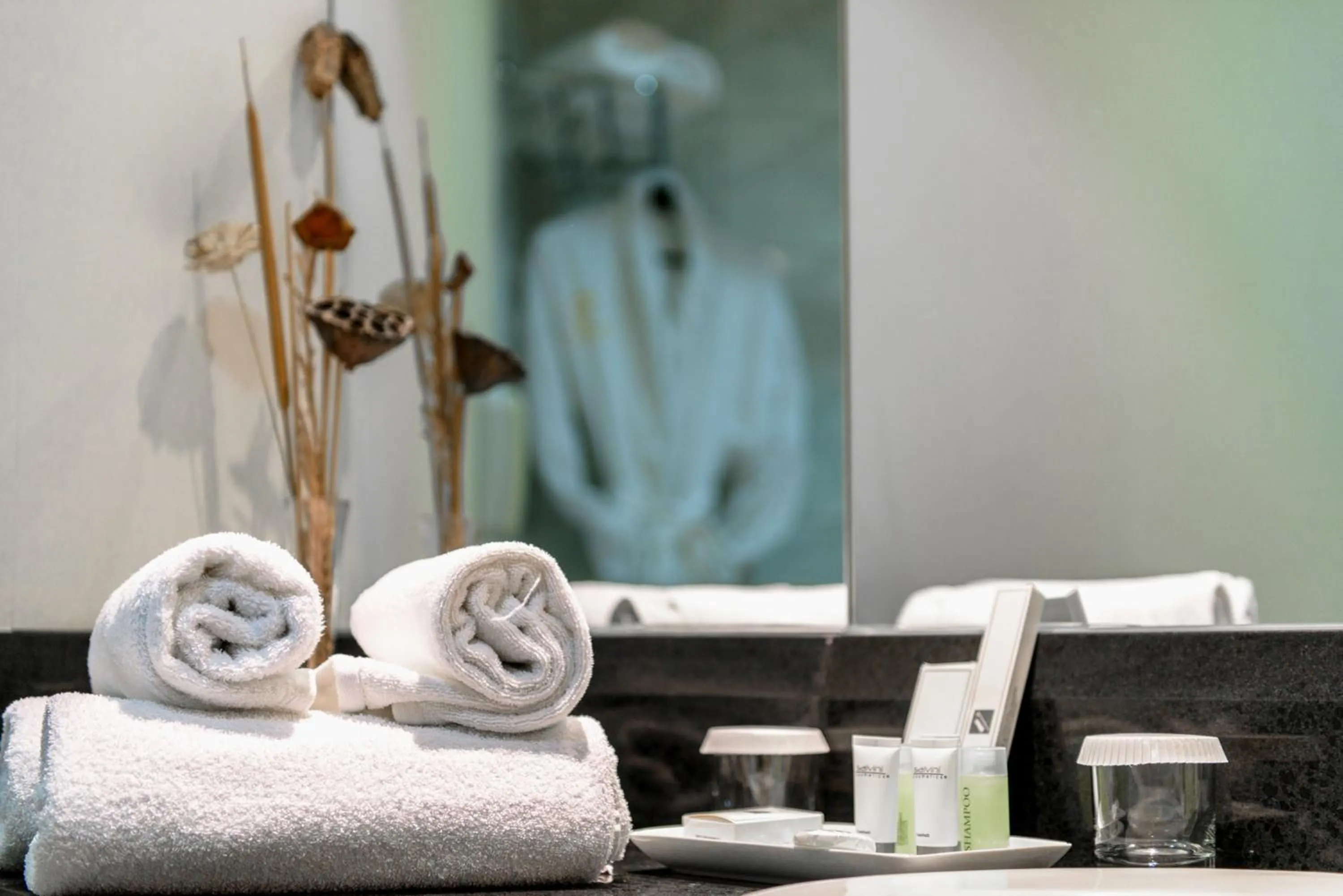 Bathroom in Ramada Plaza by Wyndham Thraki