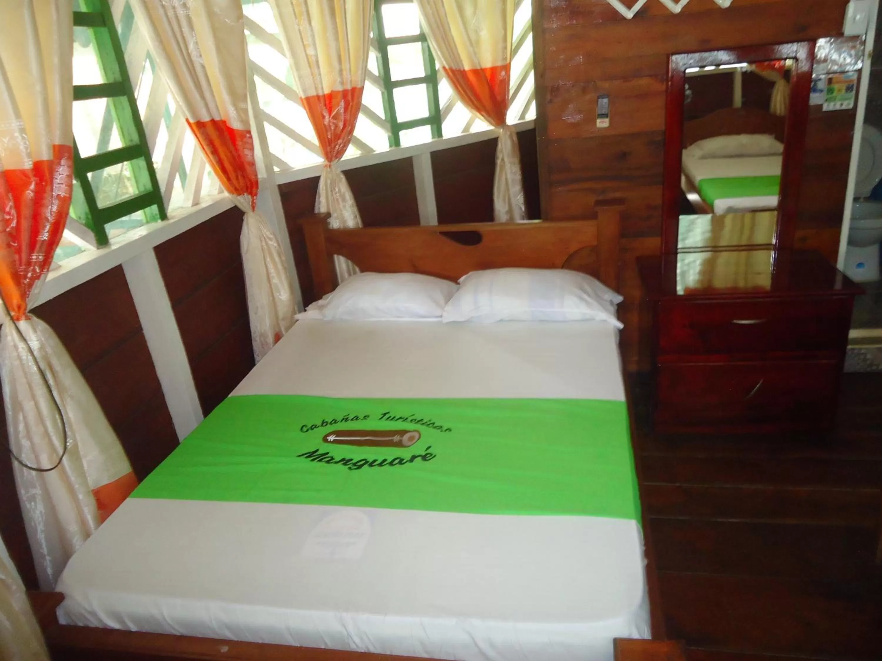 Decorative detail, Bed in Ecocabañas Manguare