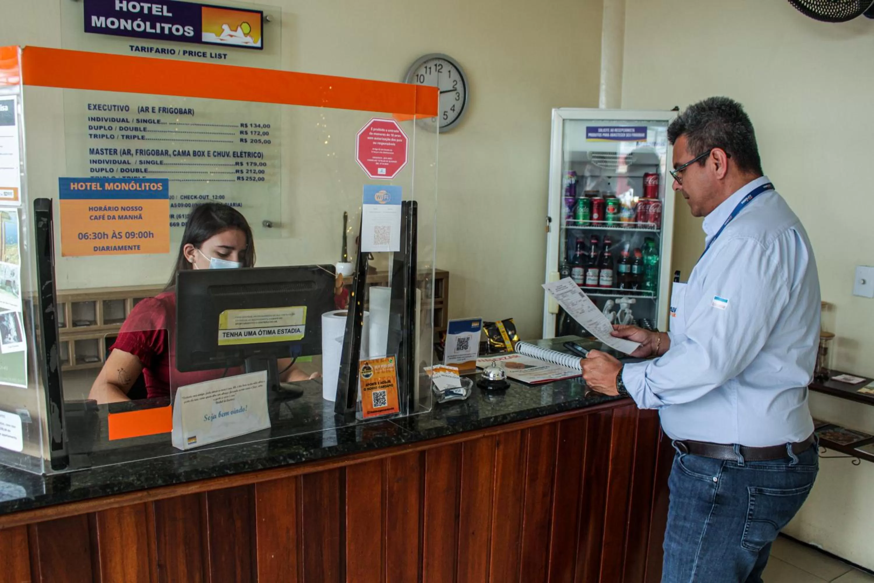 Lobby or reception in Hotel Monólitos