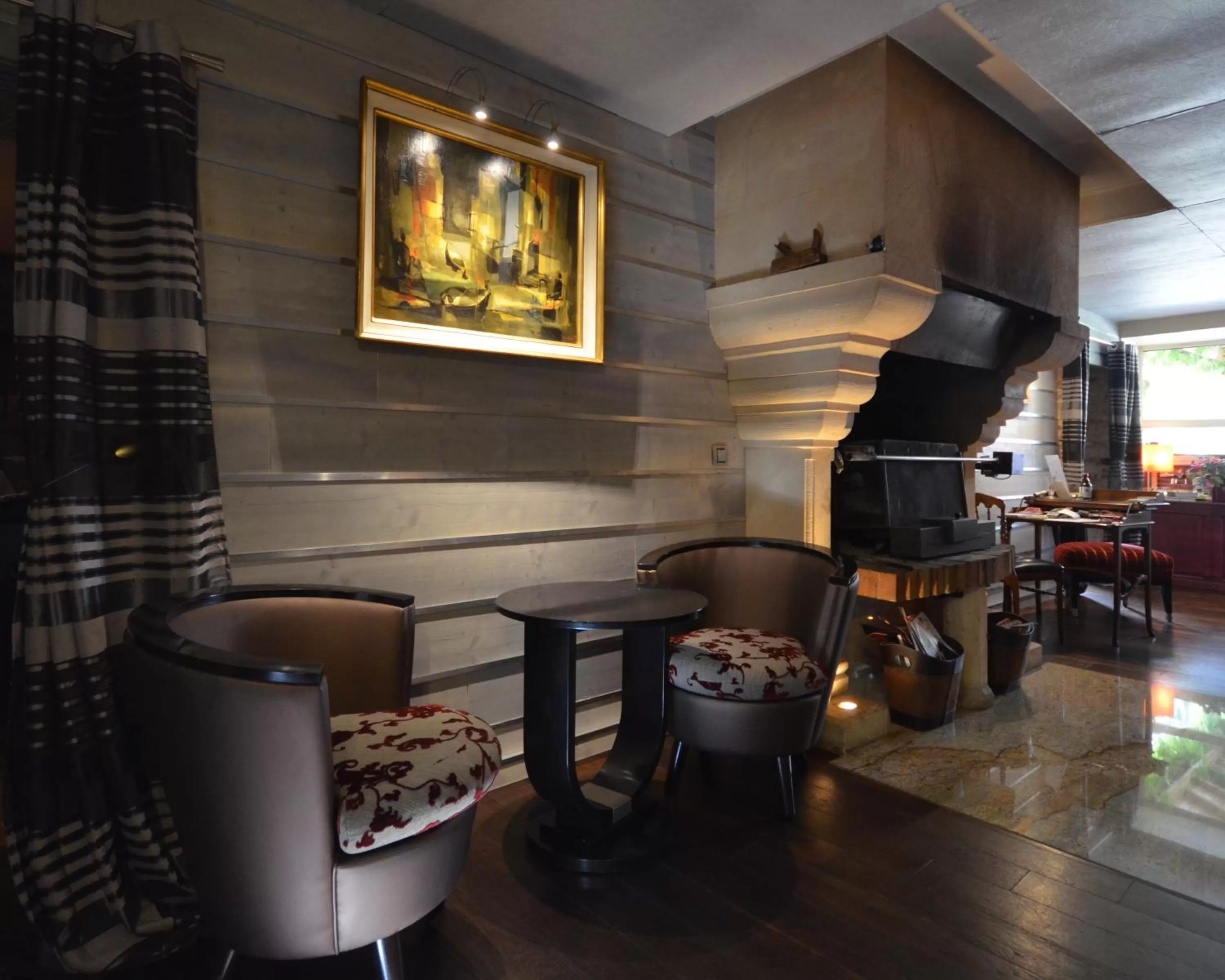 Lobby or reception, Kitchen/Kitchenette in L'Etable Gourmande