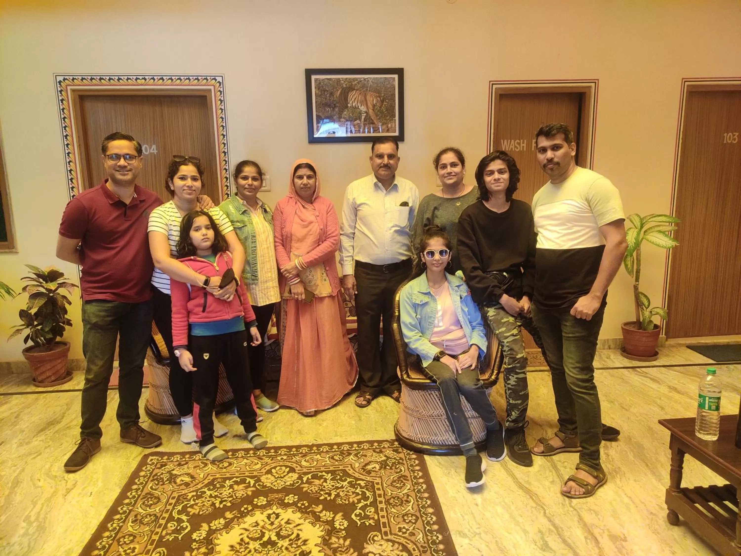 Family in Hotel Tiger Haveli