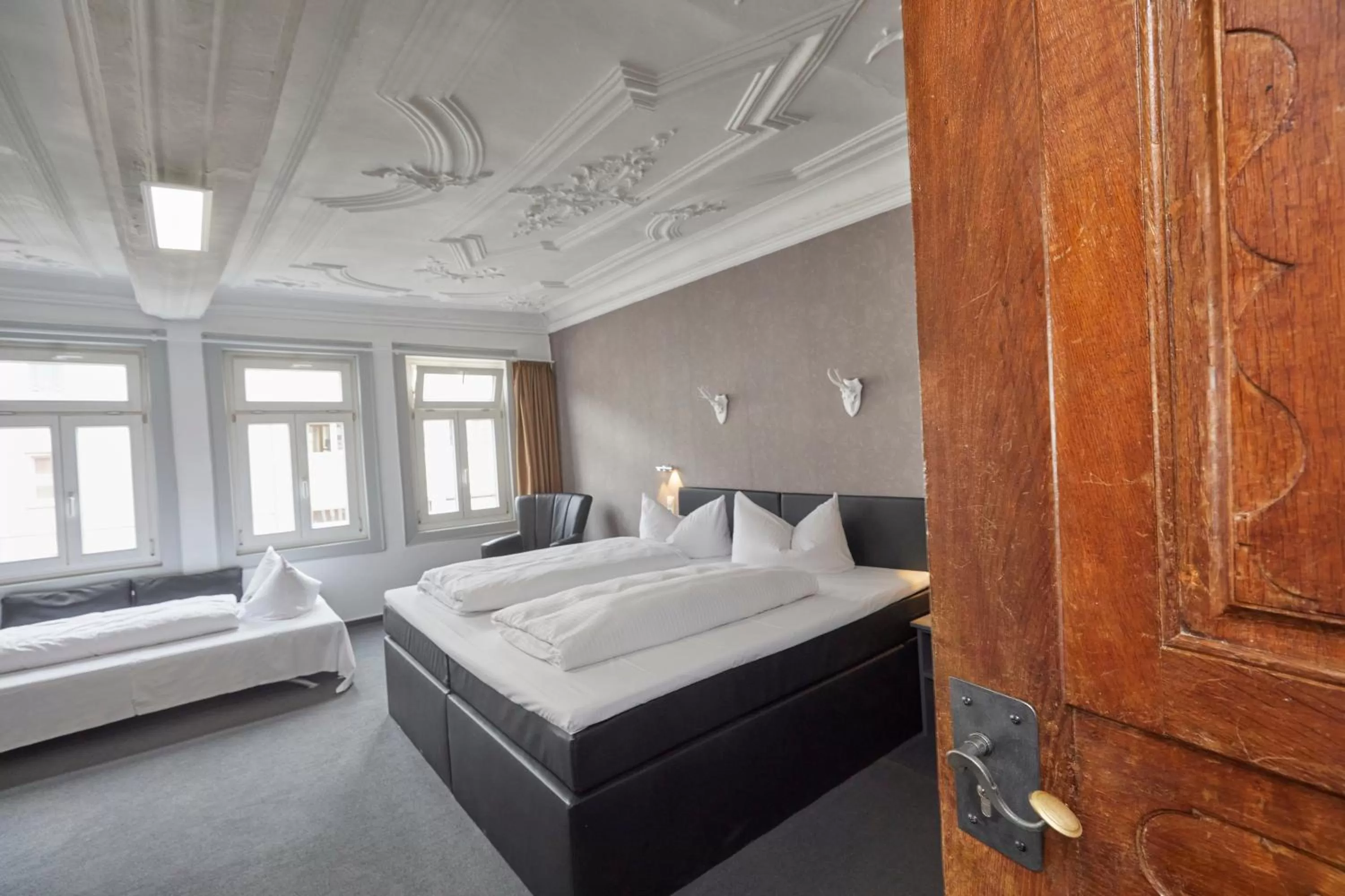 Bed in Hotel Schlemmer