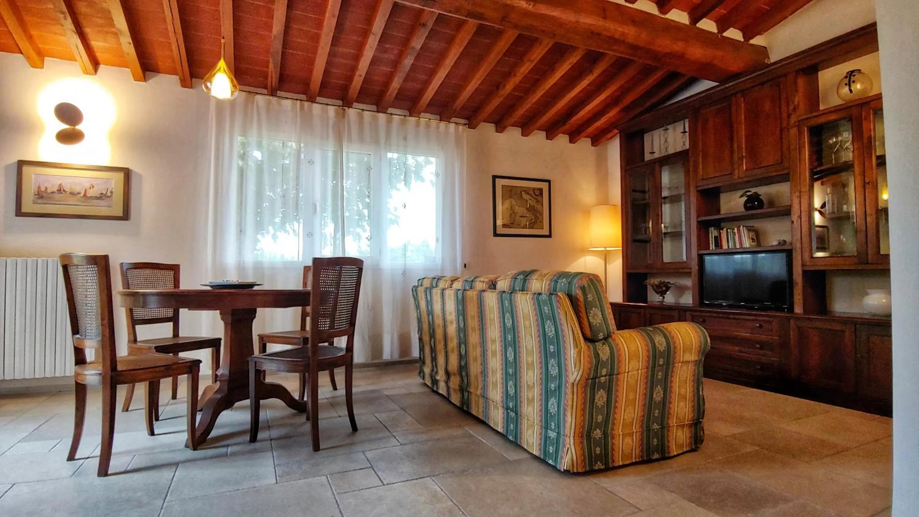 Living room in Torrebianca Tuscany