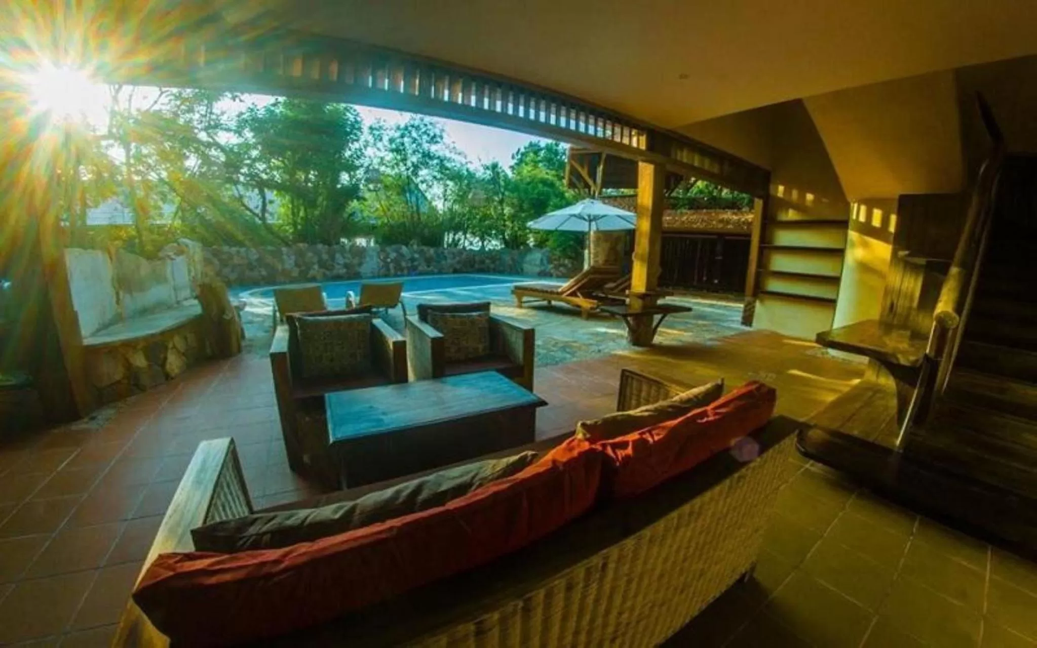 Seating area in Veranda Natural Resort