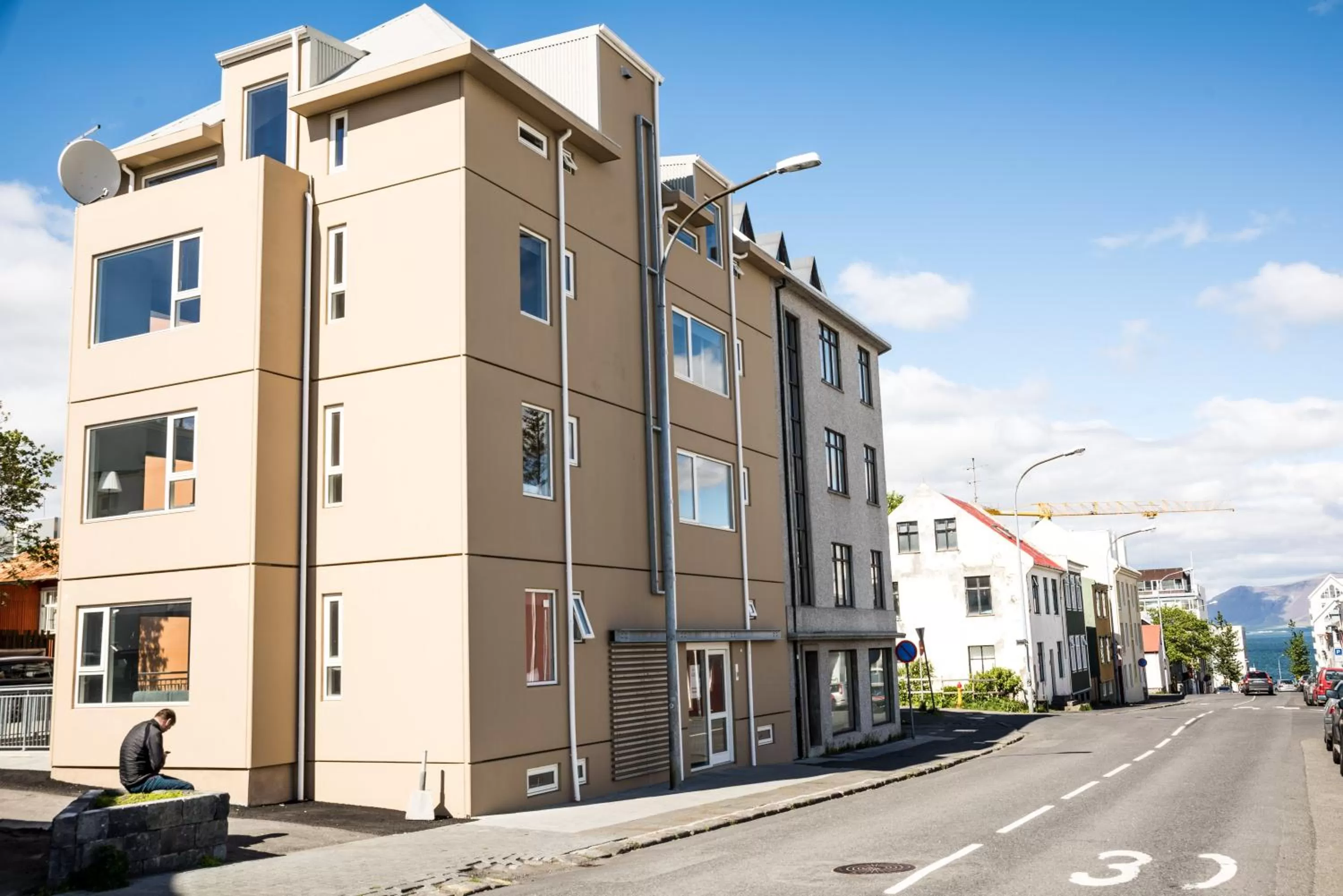 Property building in Saga Studios by Heimaleiga