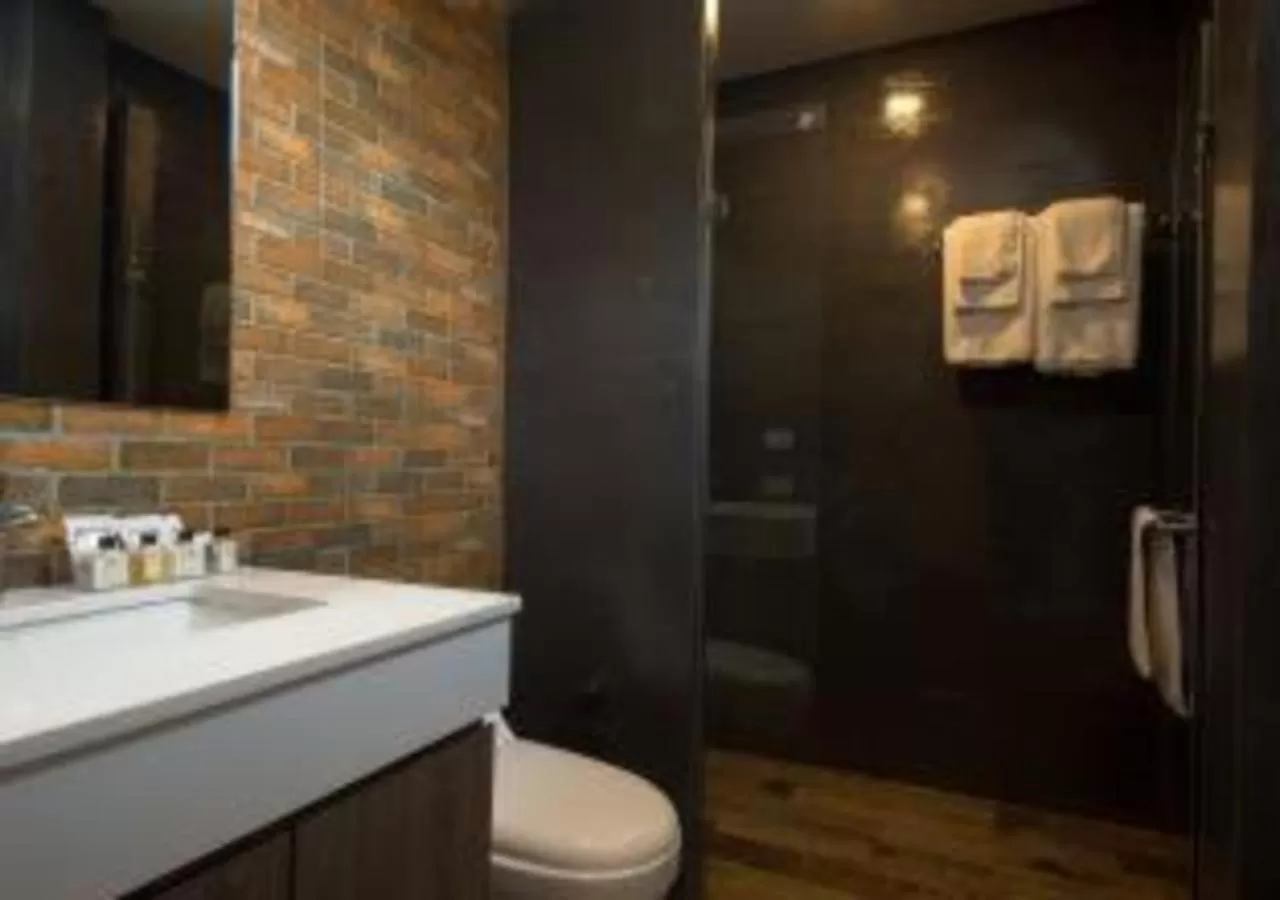 Toilet in V20 Boutique Jacuzzi Hotel