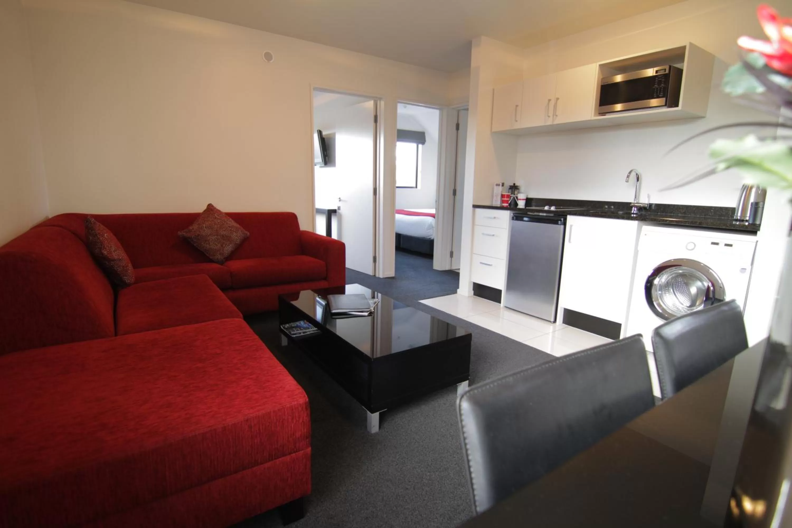 Kitchen or kitchenette in Metropolitan Motel on Riccarton - 2 mins walk to Westfield