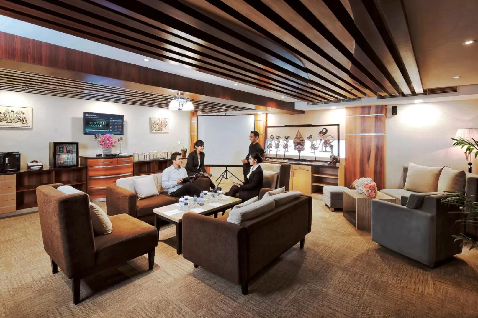 Communal lounge/ TV room in The Alana Surabaya