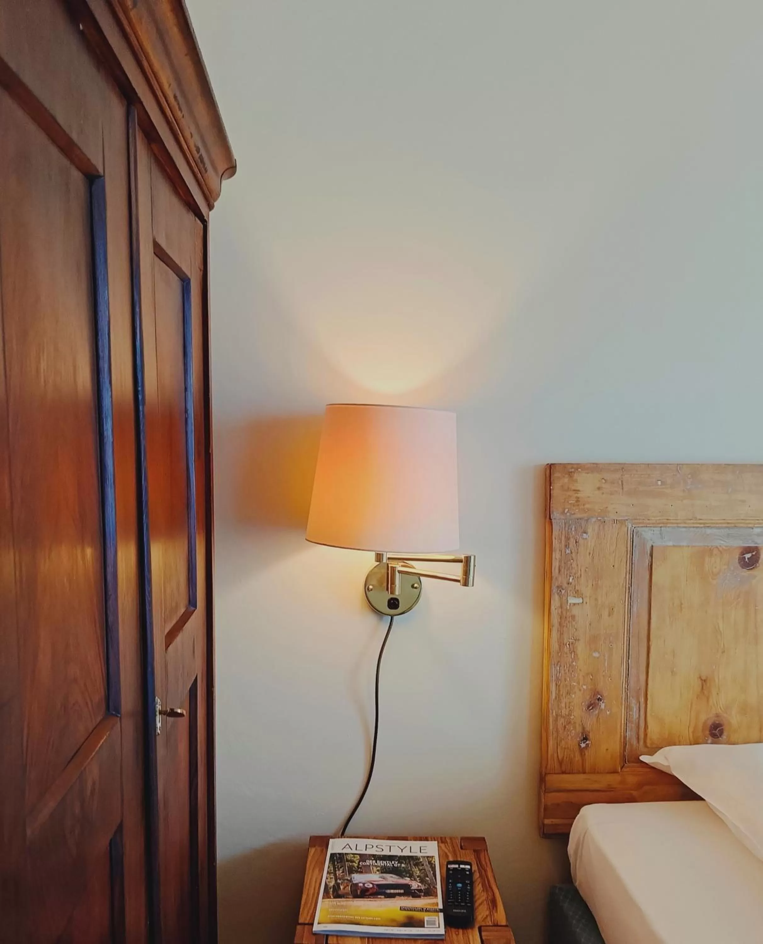 Bed in Hotel Bernina 1865 by Kleos Group Collection