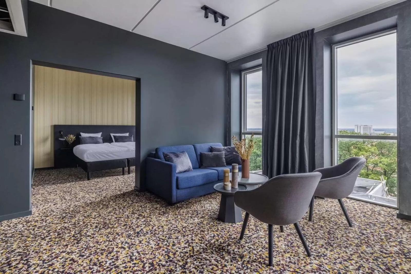 Bed in Peak 12 Hotel