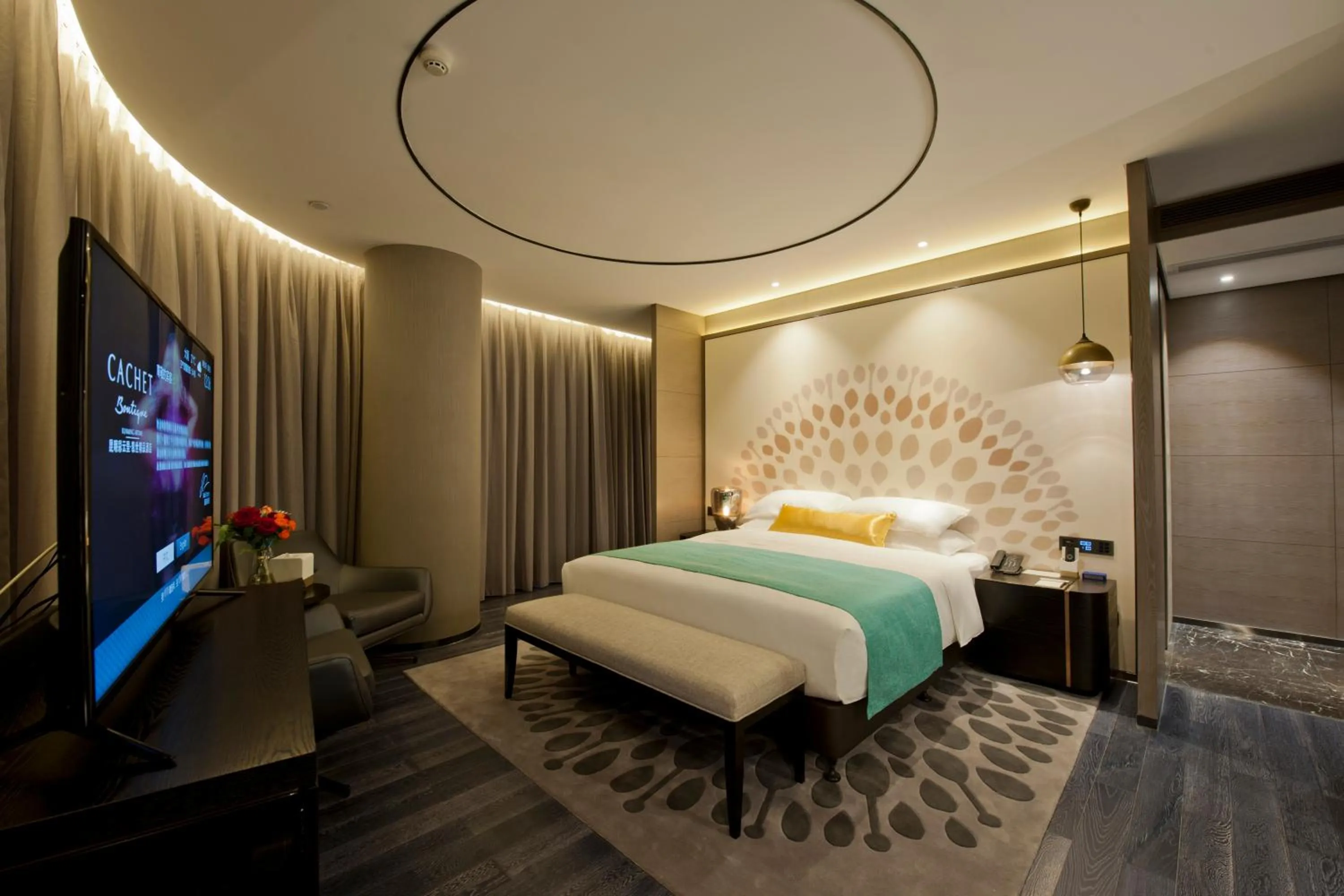 Bed in Cachet Boutique Kunming Artime 昆明彩云里凯世精品酒店