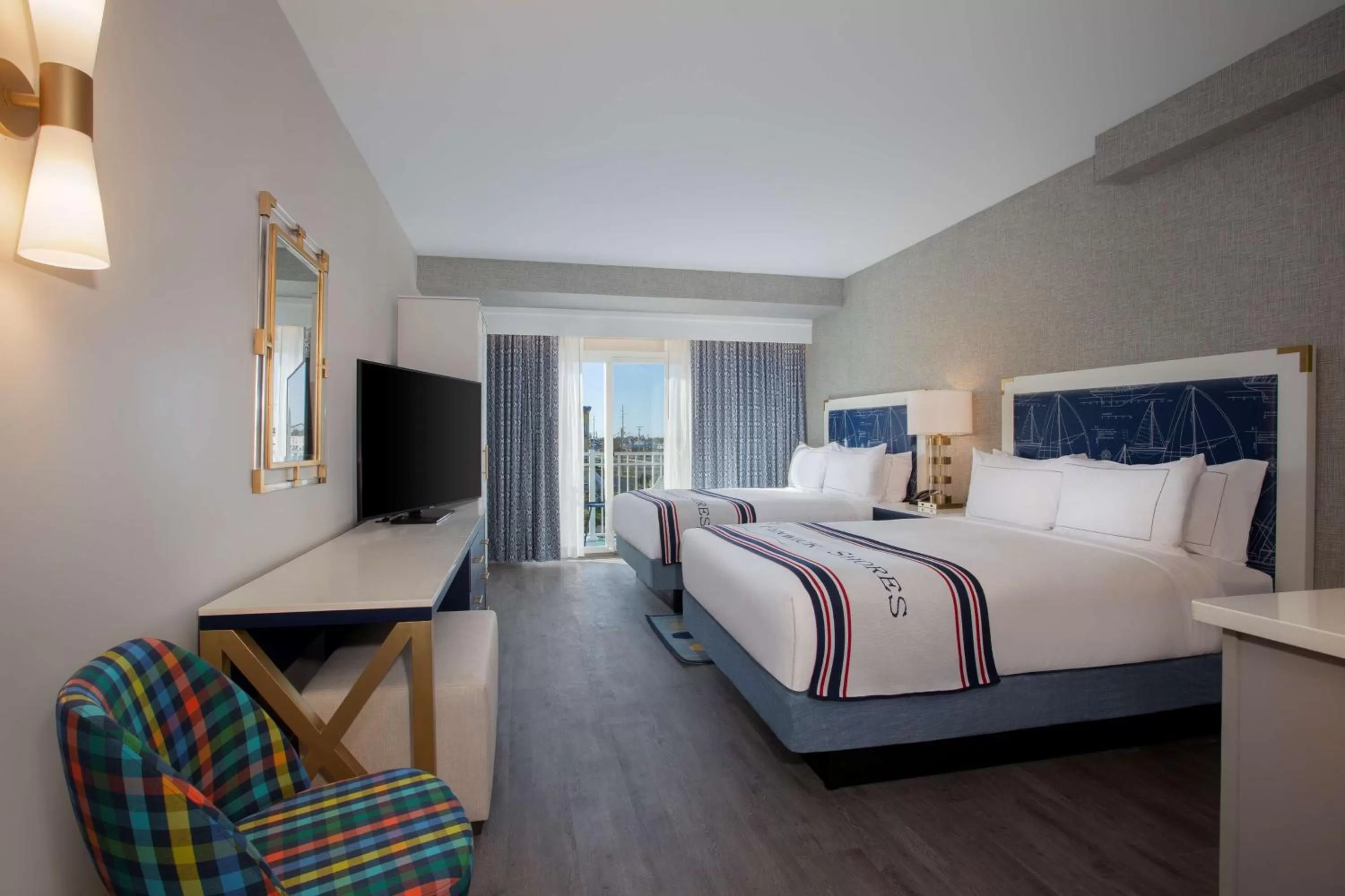 Bedroom, Bed in Fenwick Shores, Tapestry Collection by Hilton