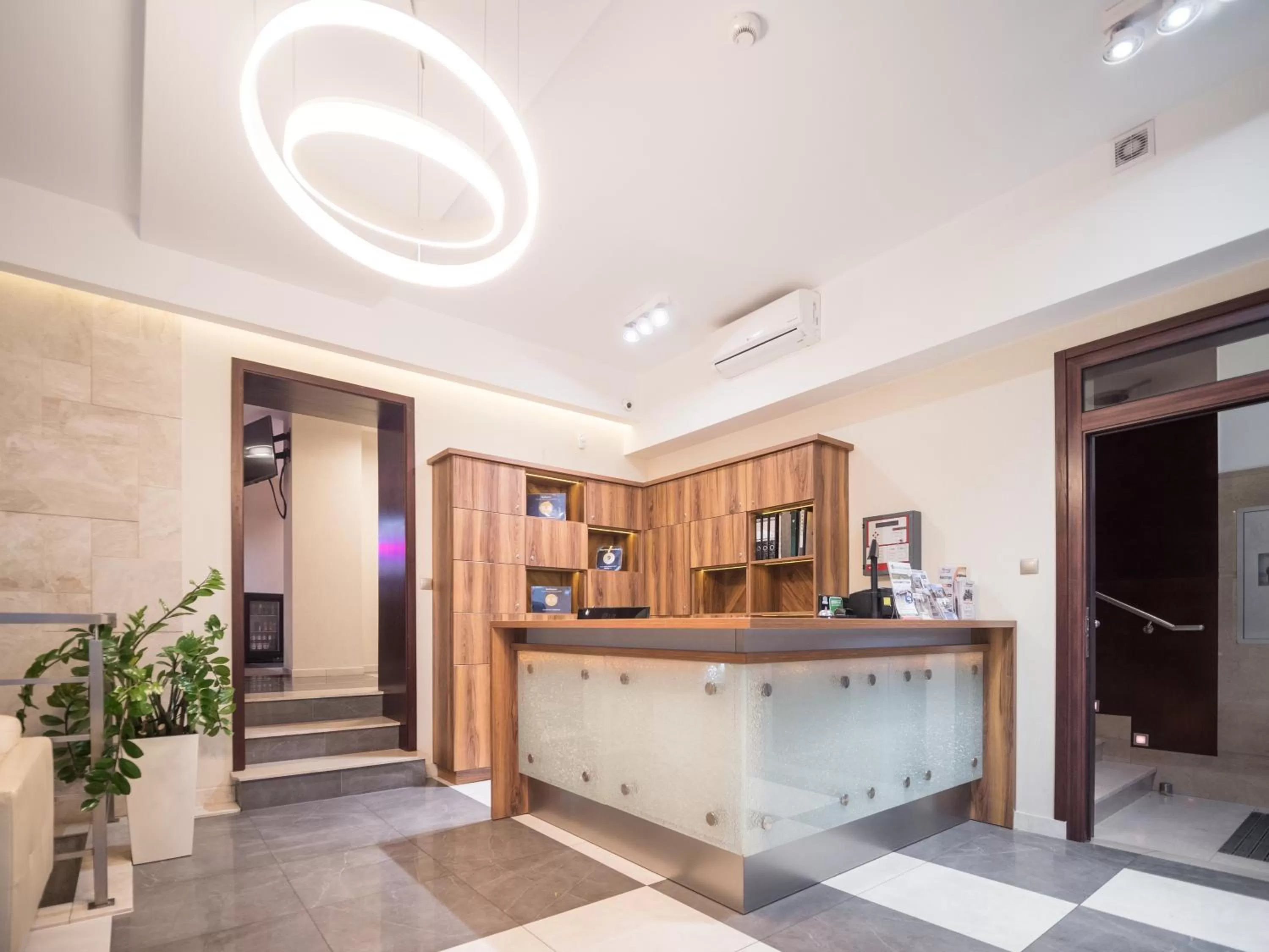 Lobby or reception in Hotel Miodowa