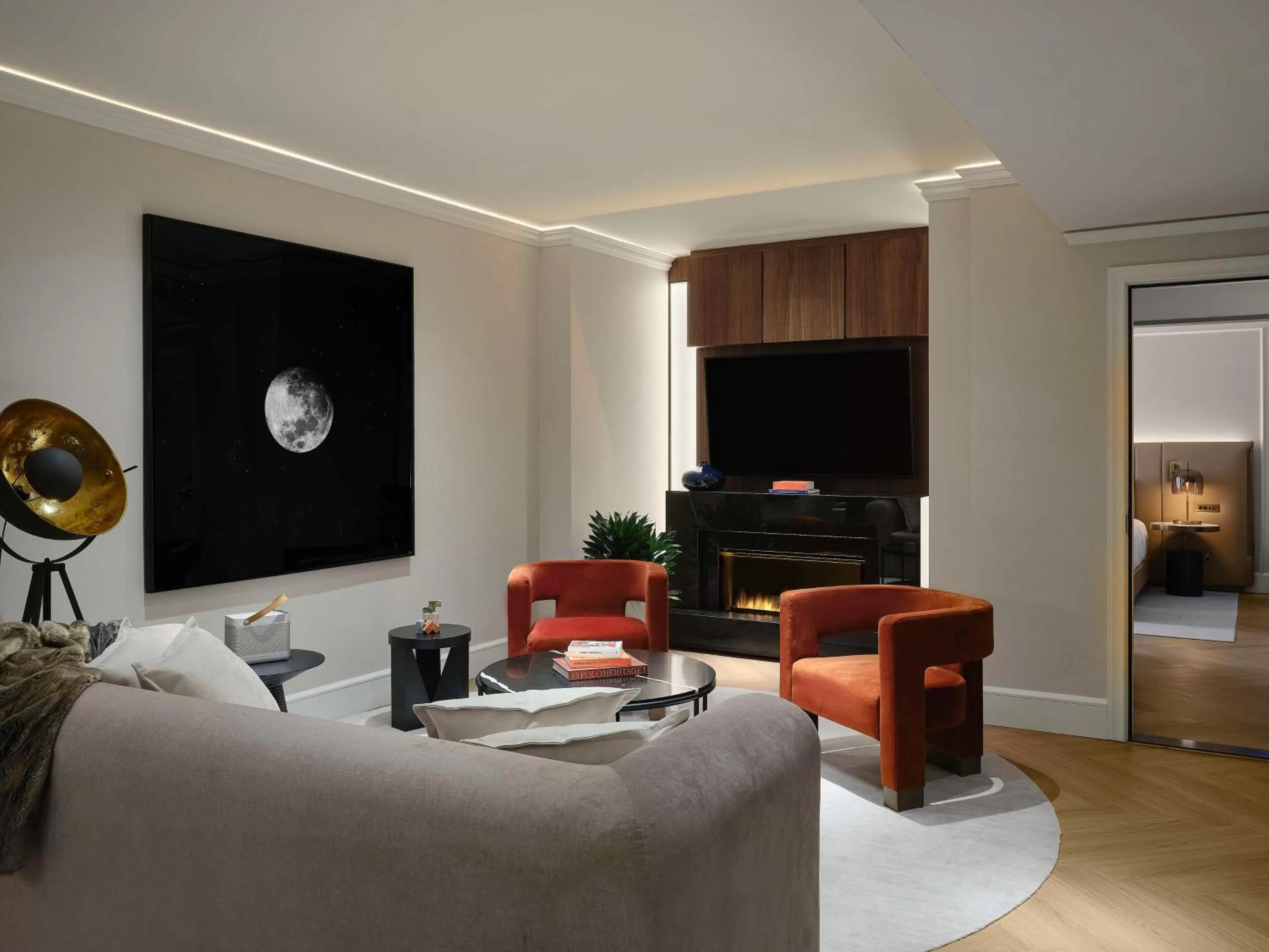 Living room in Vogue Hotel Montreal Downtown, Curio Collection by Hilton