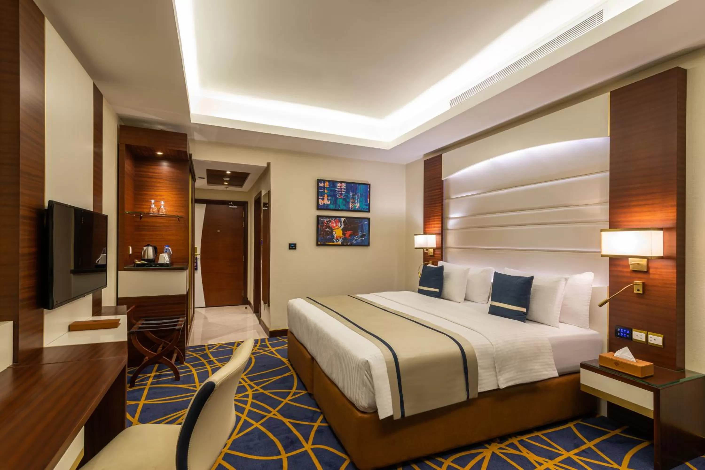 Bed in Blue Diamond Hotel Jeddah