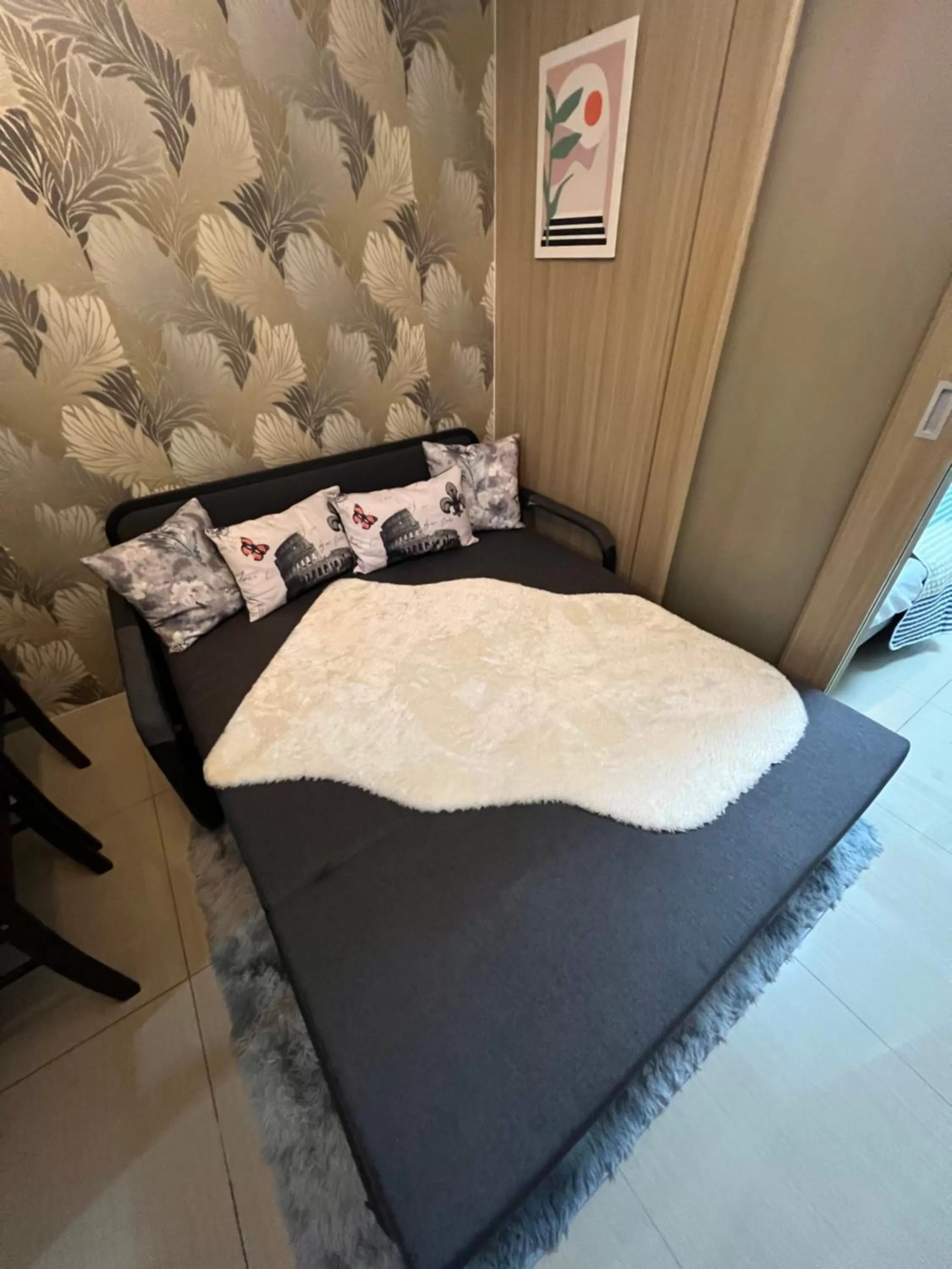 Bed in Yam Staycation Shore Residences