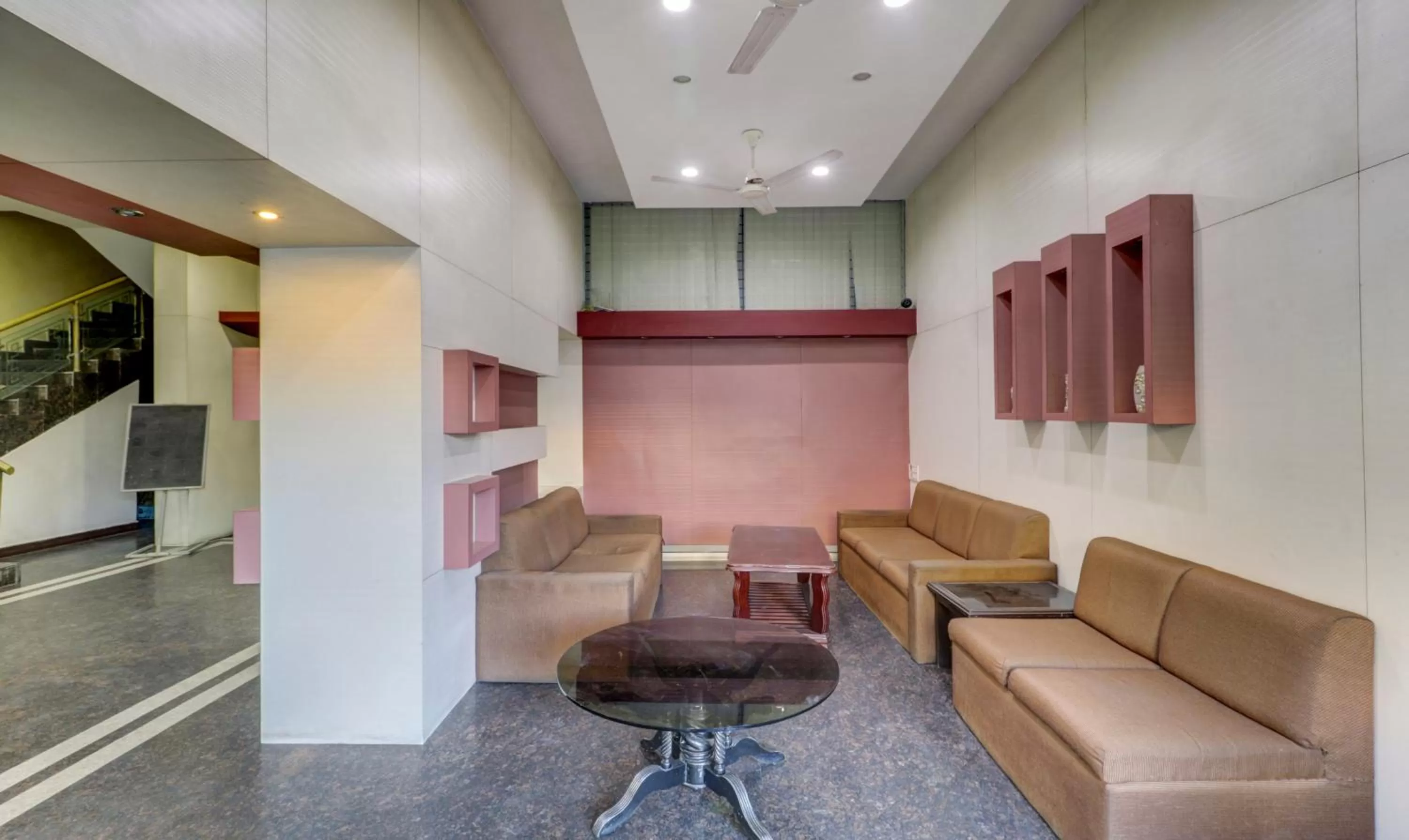 Seating area in Treebo Trend Orange City