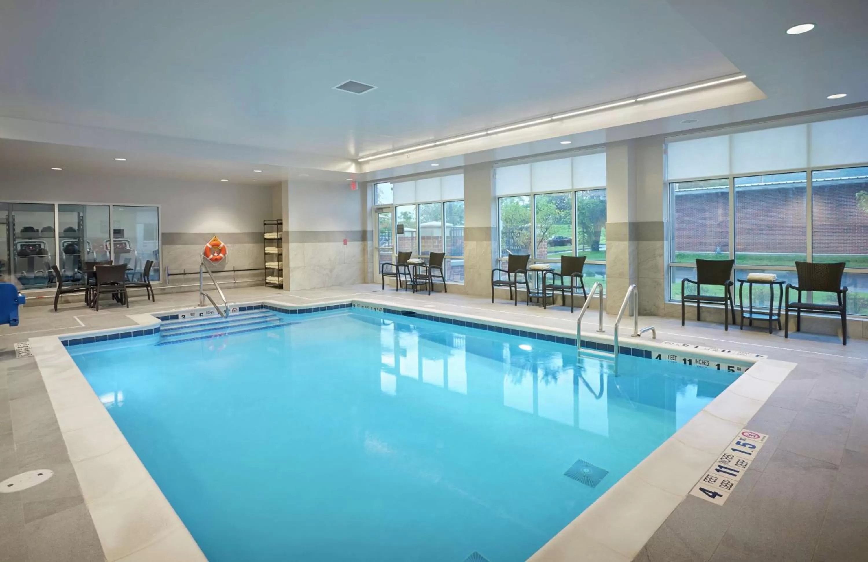 Pool view in Hilton Garden Inn Corning Downtown