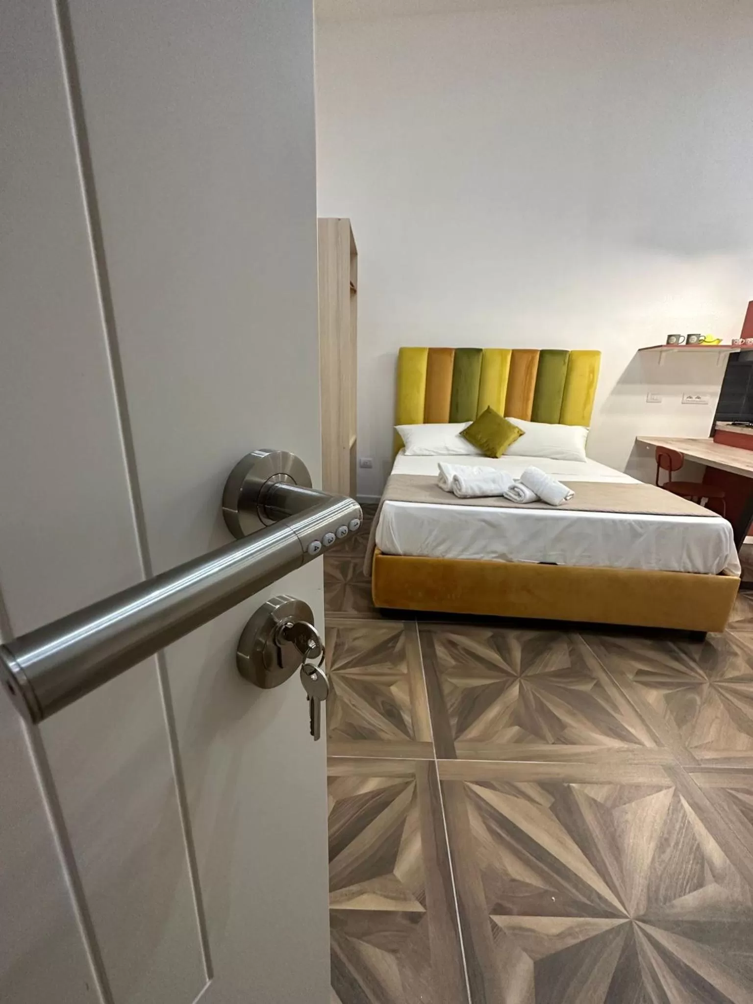 Bed in San Ferdinando suite room