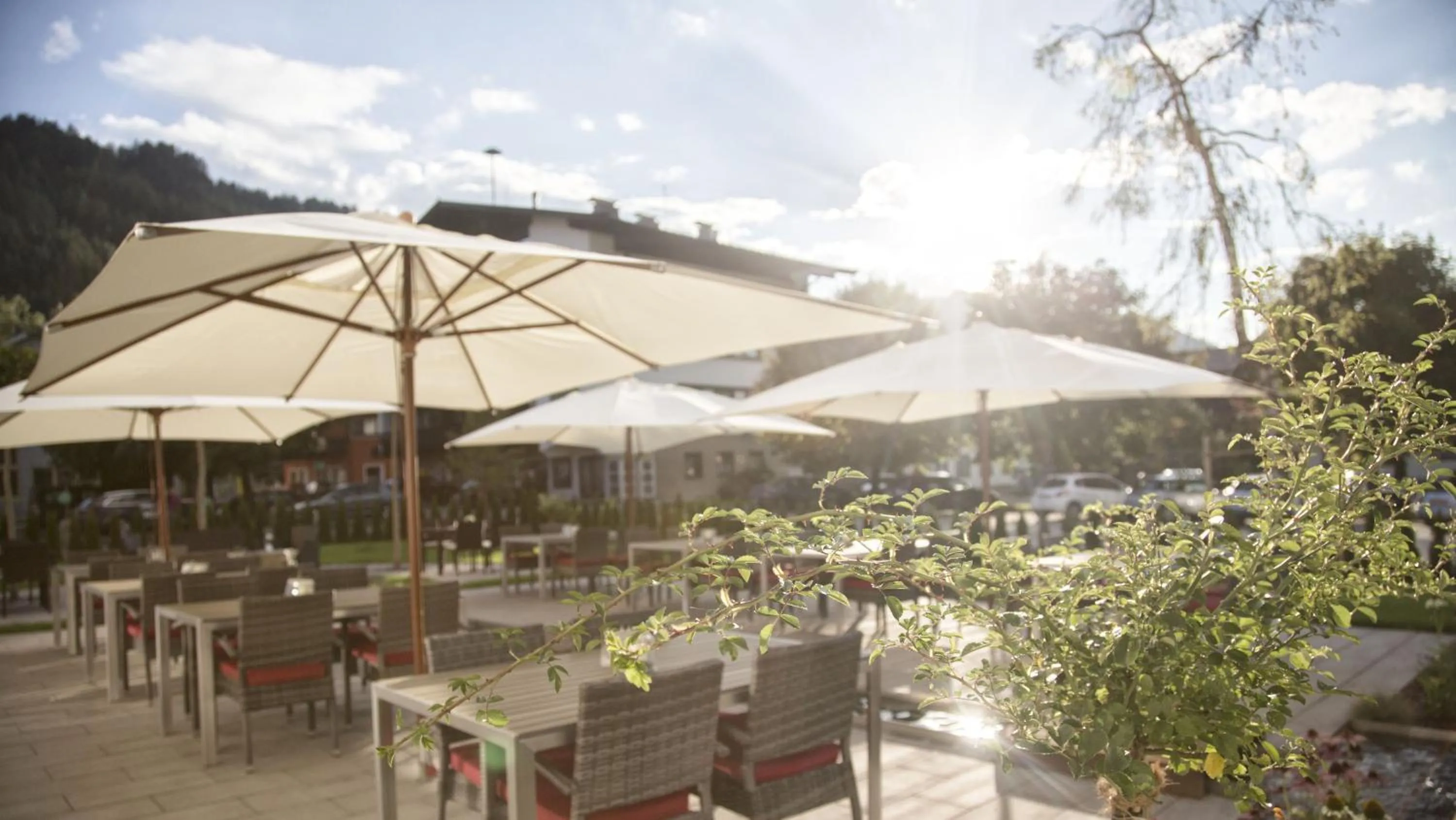 Patio in Hotel & Appartements Heigenhauser