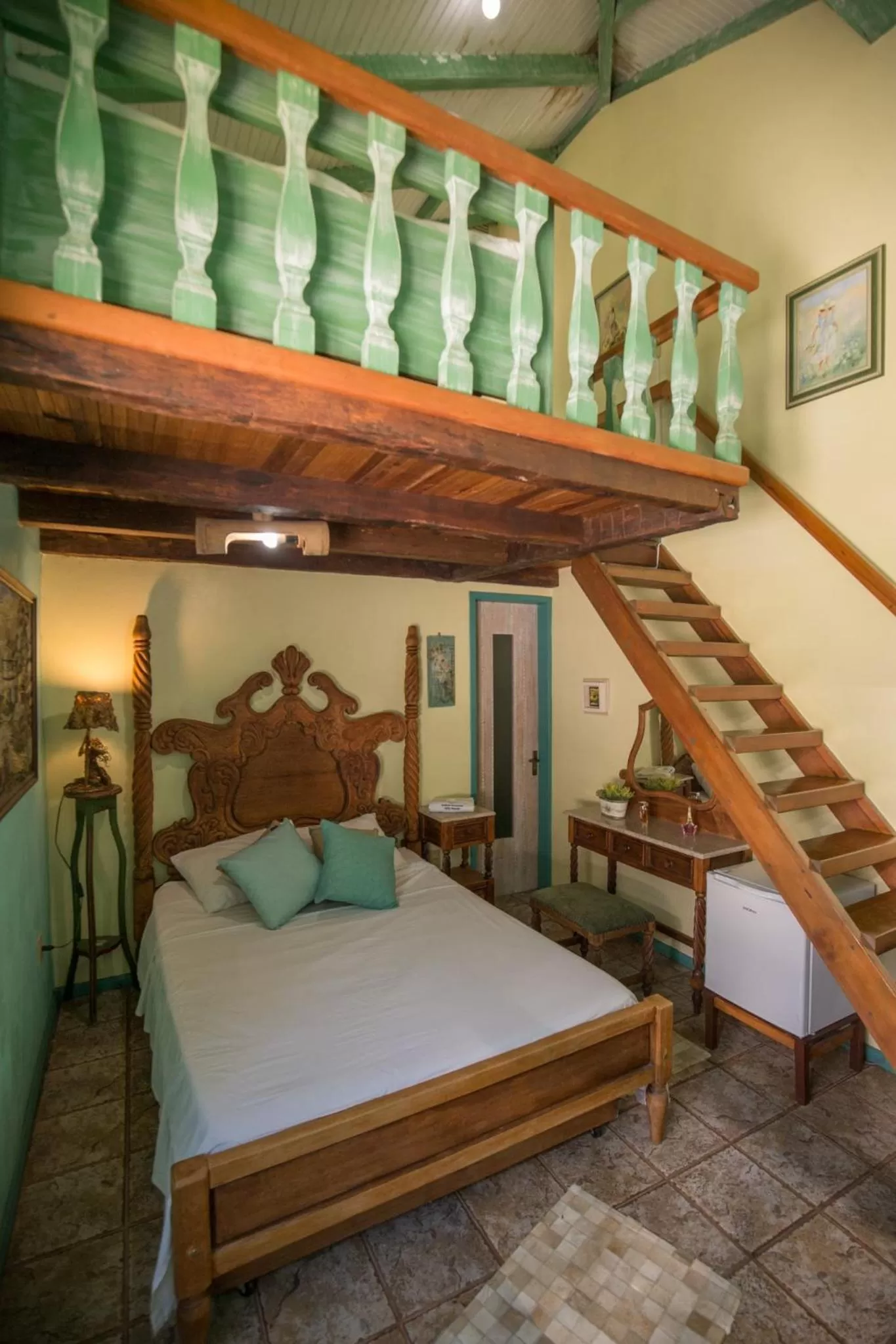 Bed in Hotel Chácara das Flores