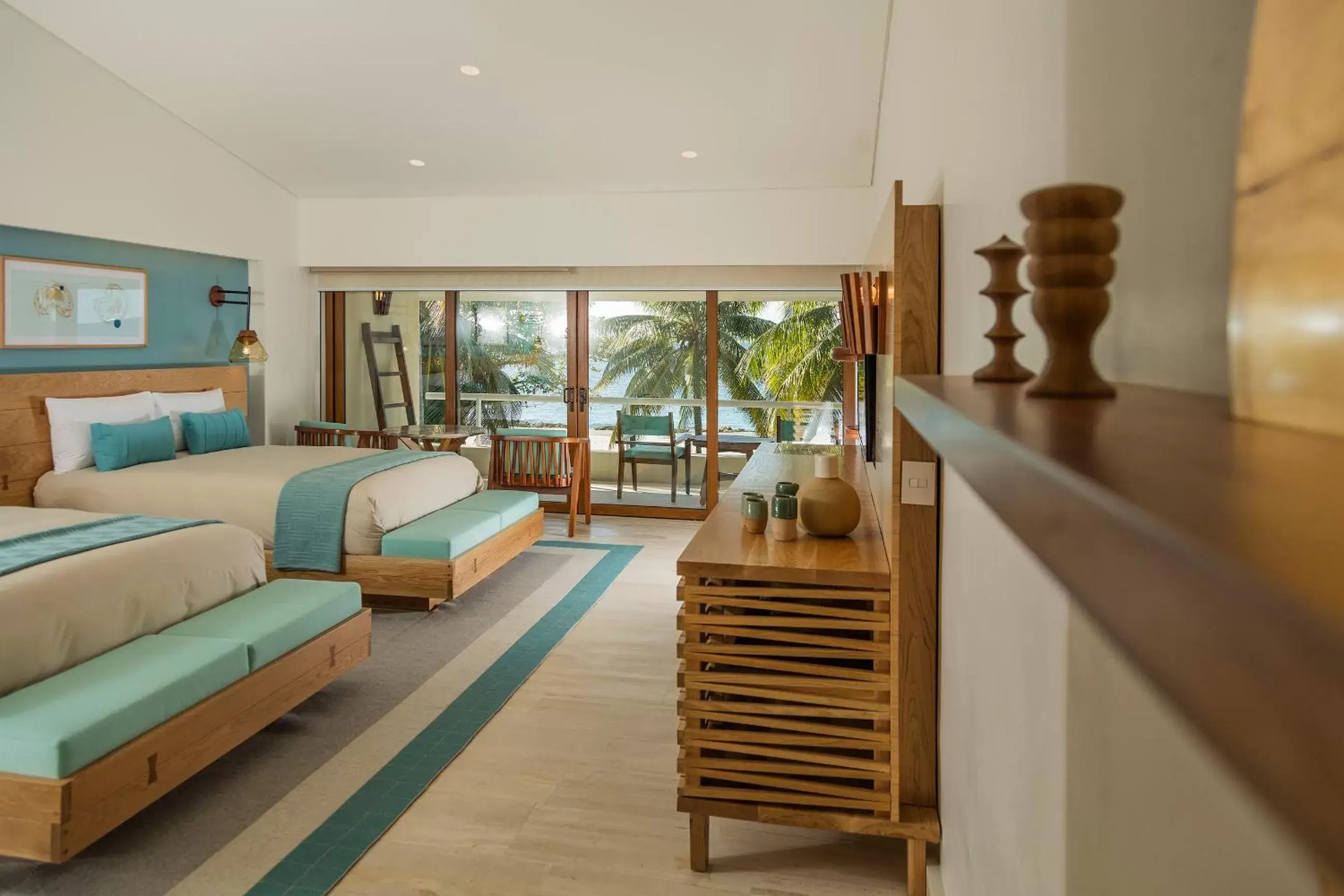 Premium Queen Room with Two Queen Beds and Ocean View in Presidente InterContinental Cozumel Resort & Spa by IHG Premium Queen Room with Two Queen Beds and Ocean View in Presidente InterContinental Cozumel Resort & Spa by IHG