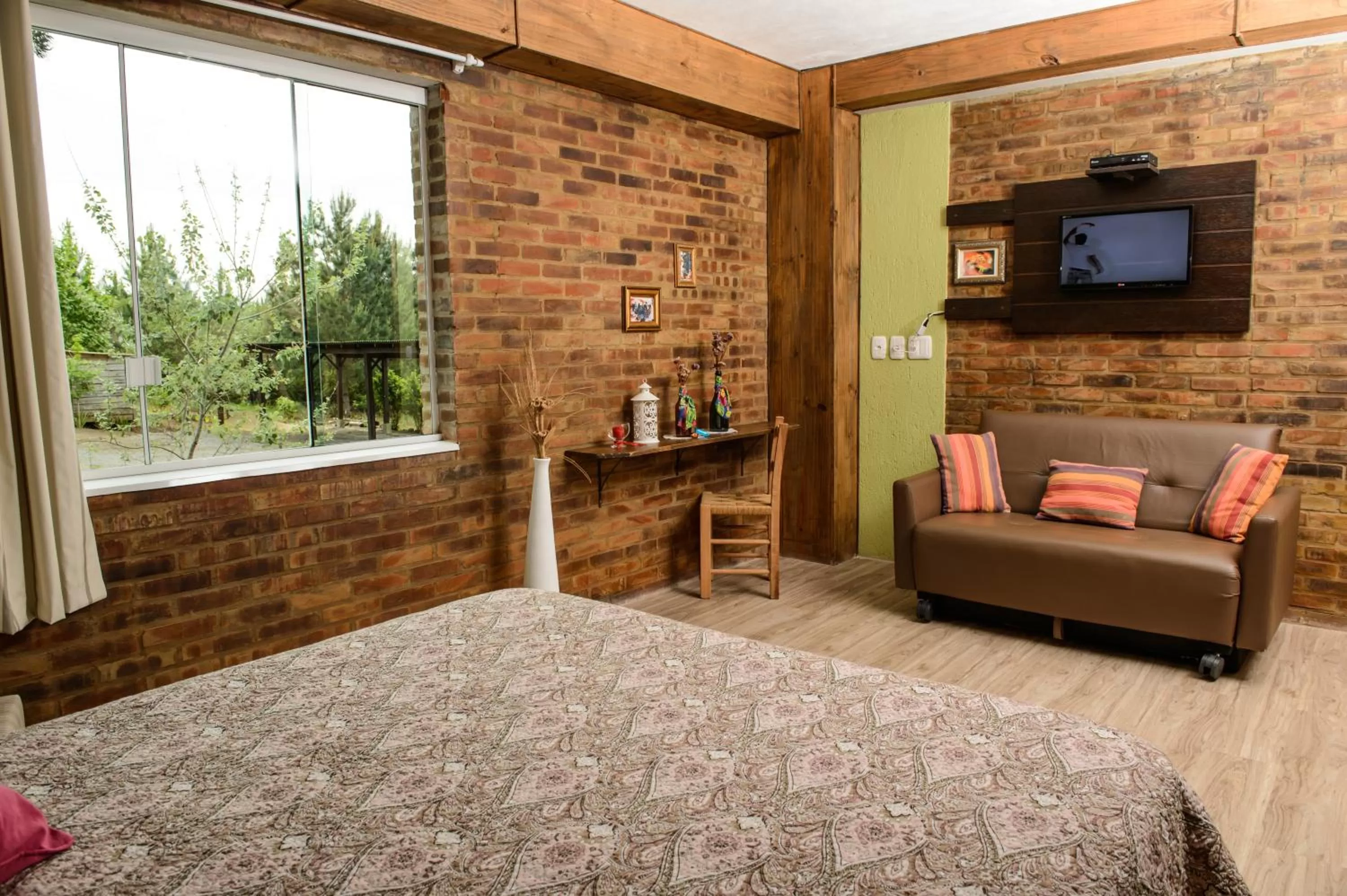 Bed in Bina's Haus Pousada, Cafeteria e Atelier