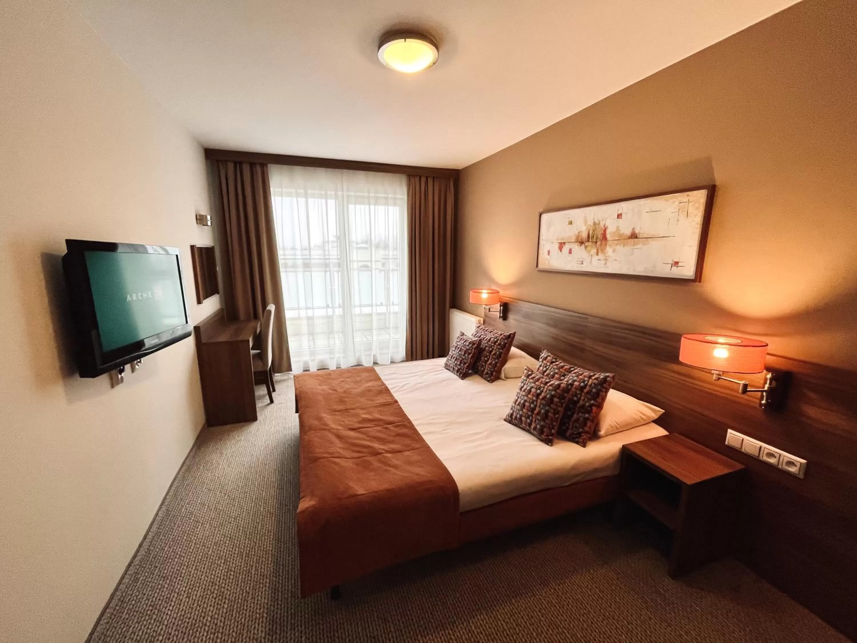 Bed in Arche Hotel Puławska Residence Warszawa