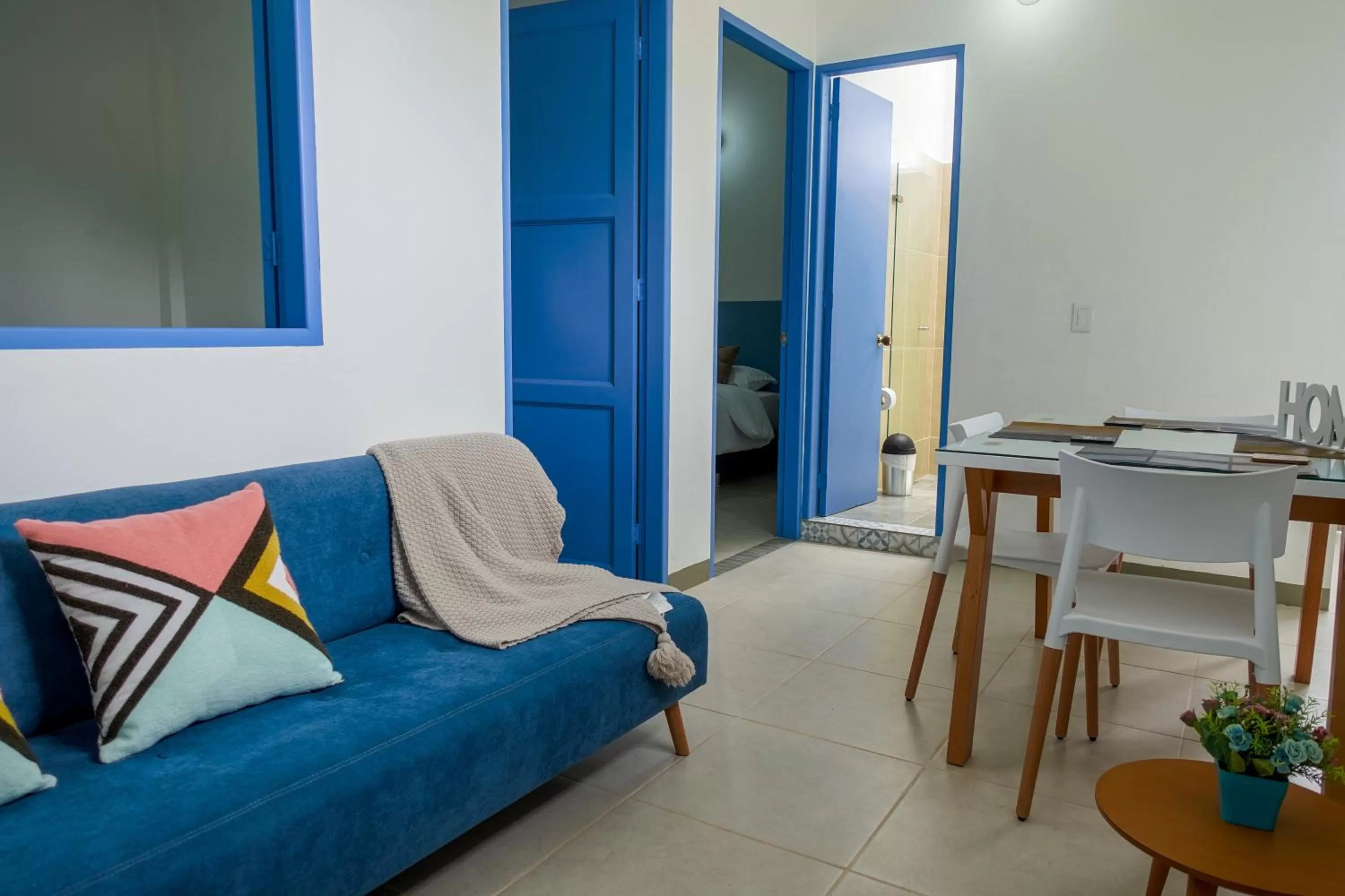 Living room in Hotel Azulado Jericó