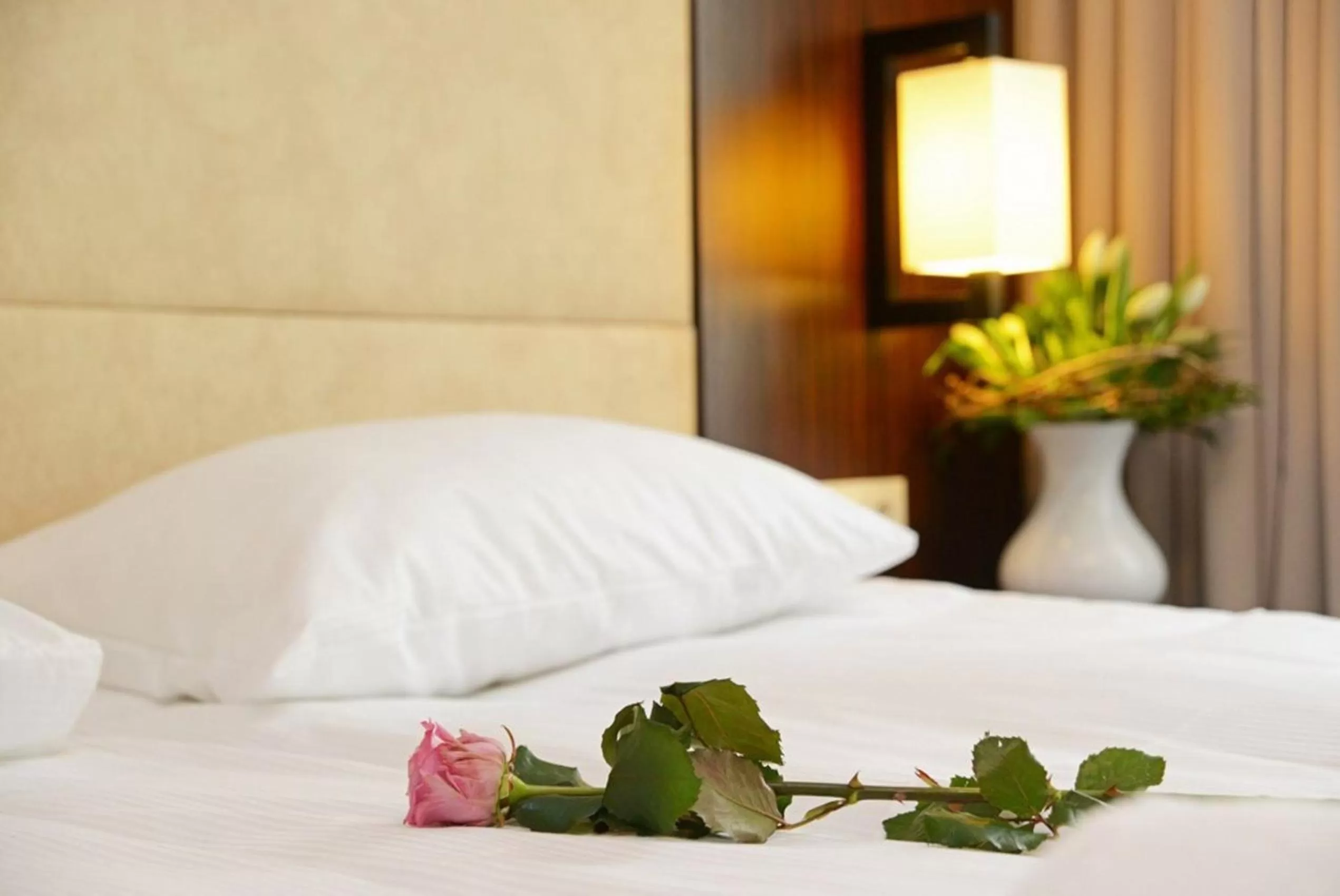 Bed in Hotel Fryderyk