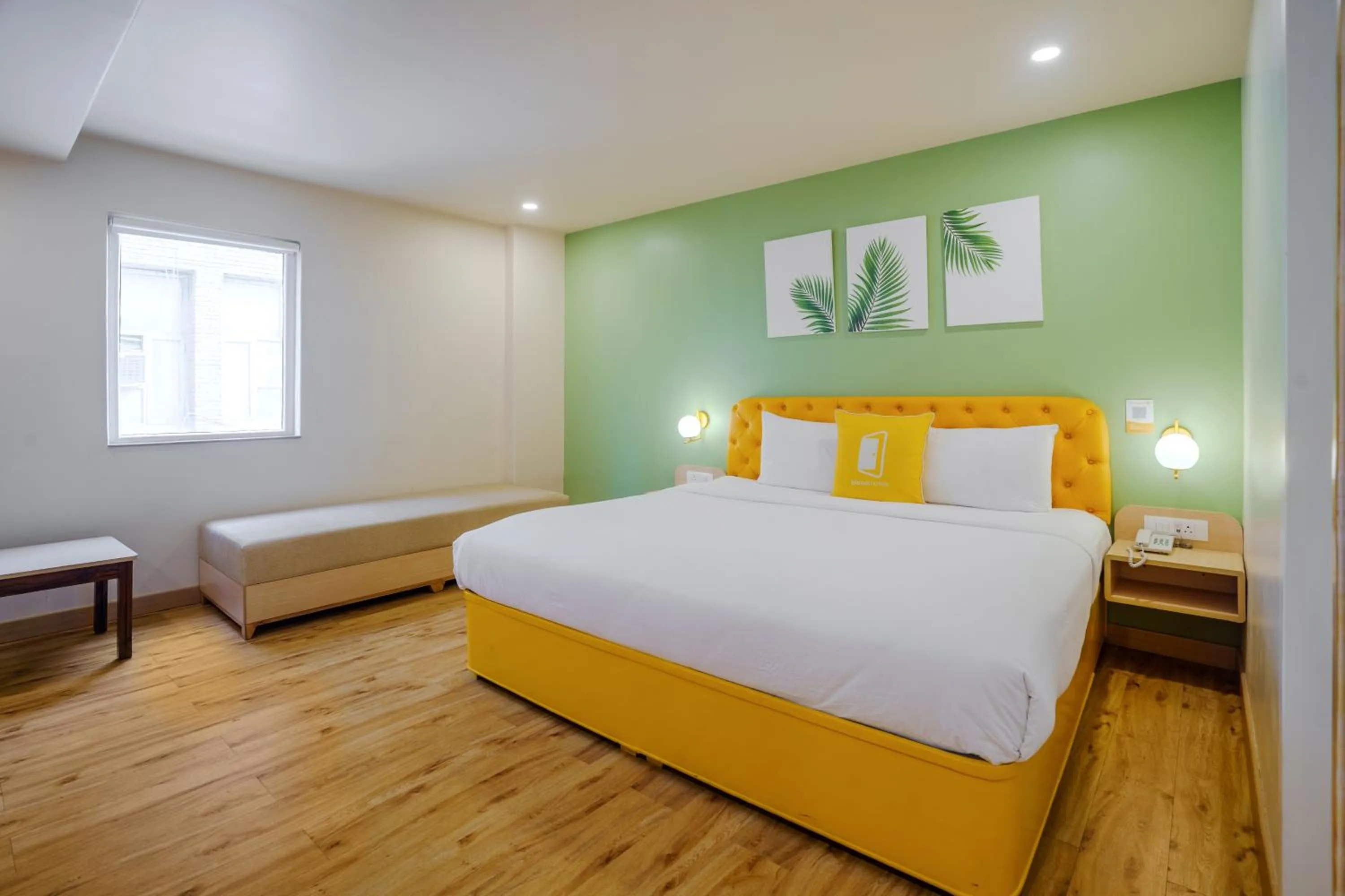 Photo of the whole room, Bed in Bloom Hotel - Karol Bagh