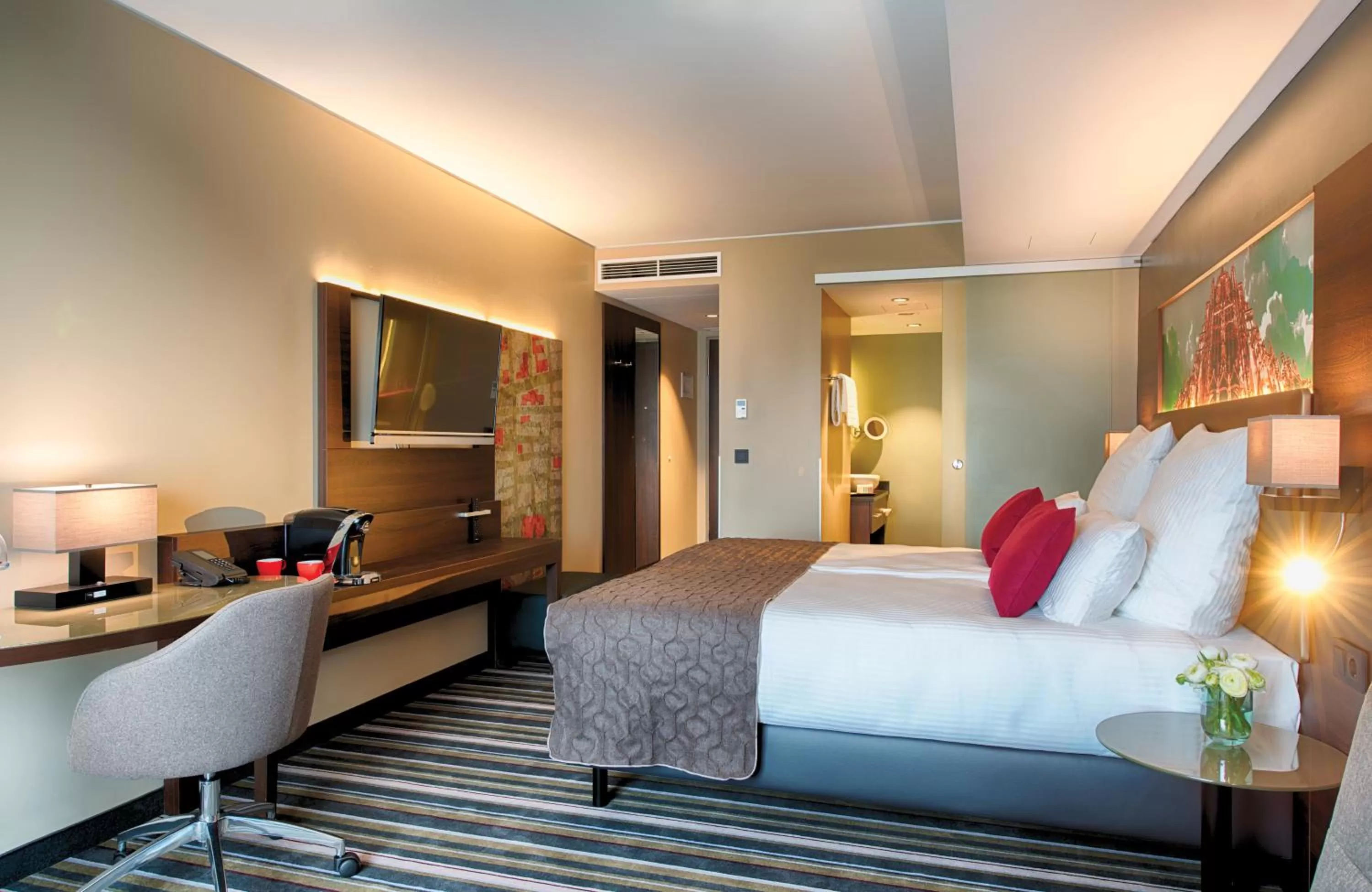 Photo of the whole room, Bed in Leonardo Royal Hotel Ulm