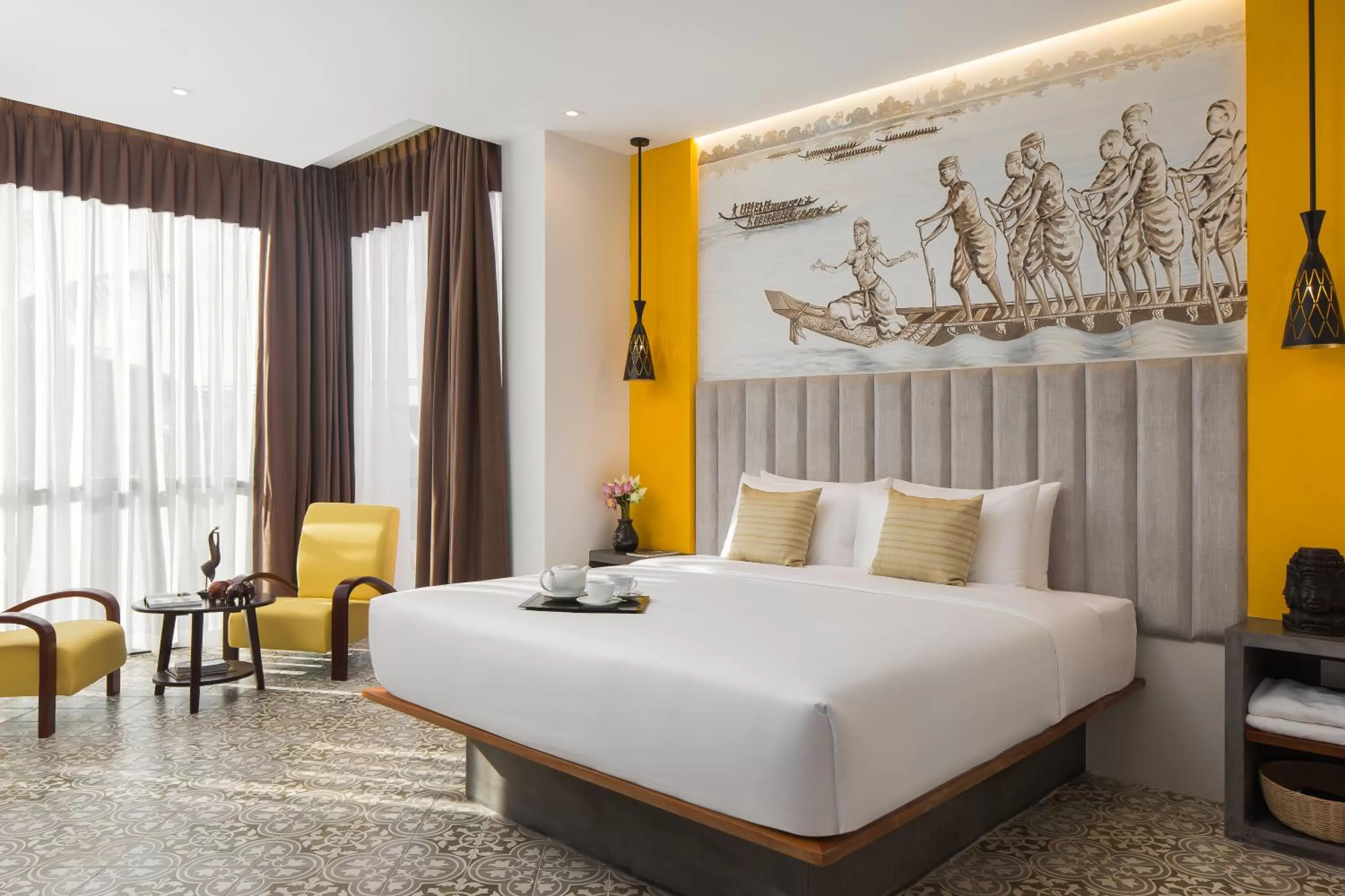 Bed in Siem Reap Palace Hotel & Spa