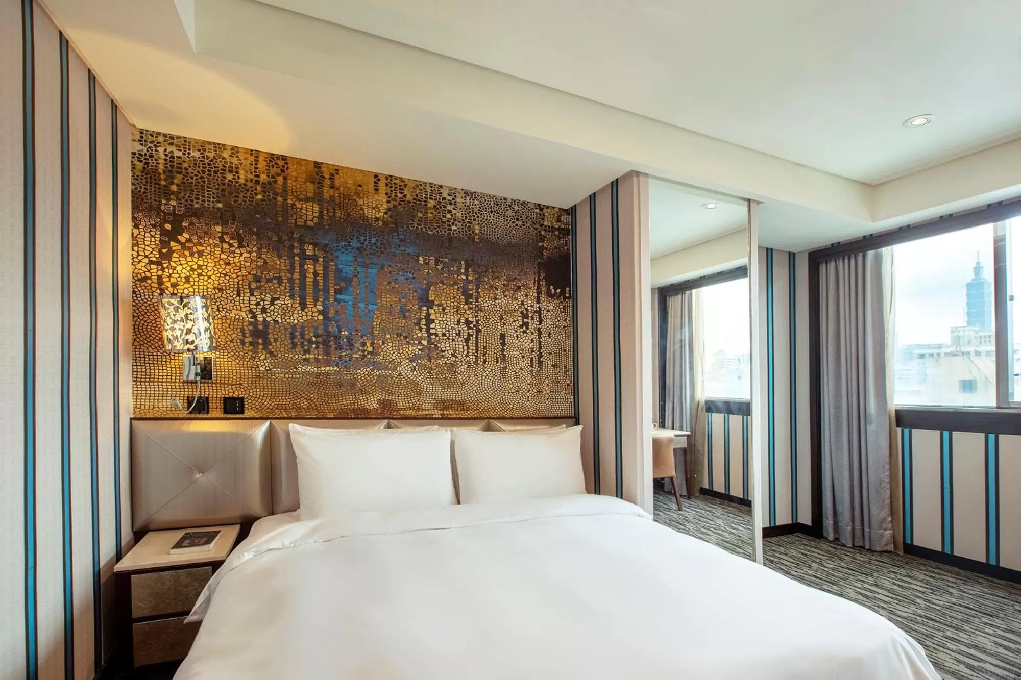 Bed in Hej Taipei Arena Hotel