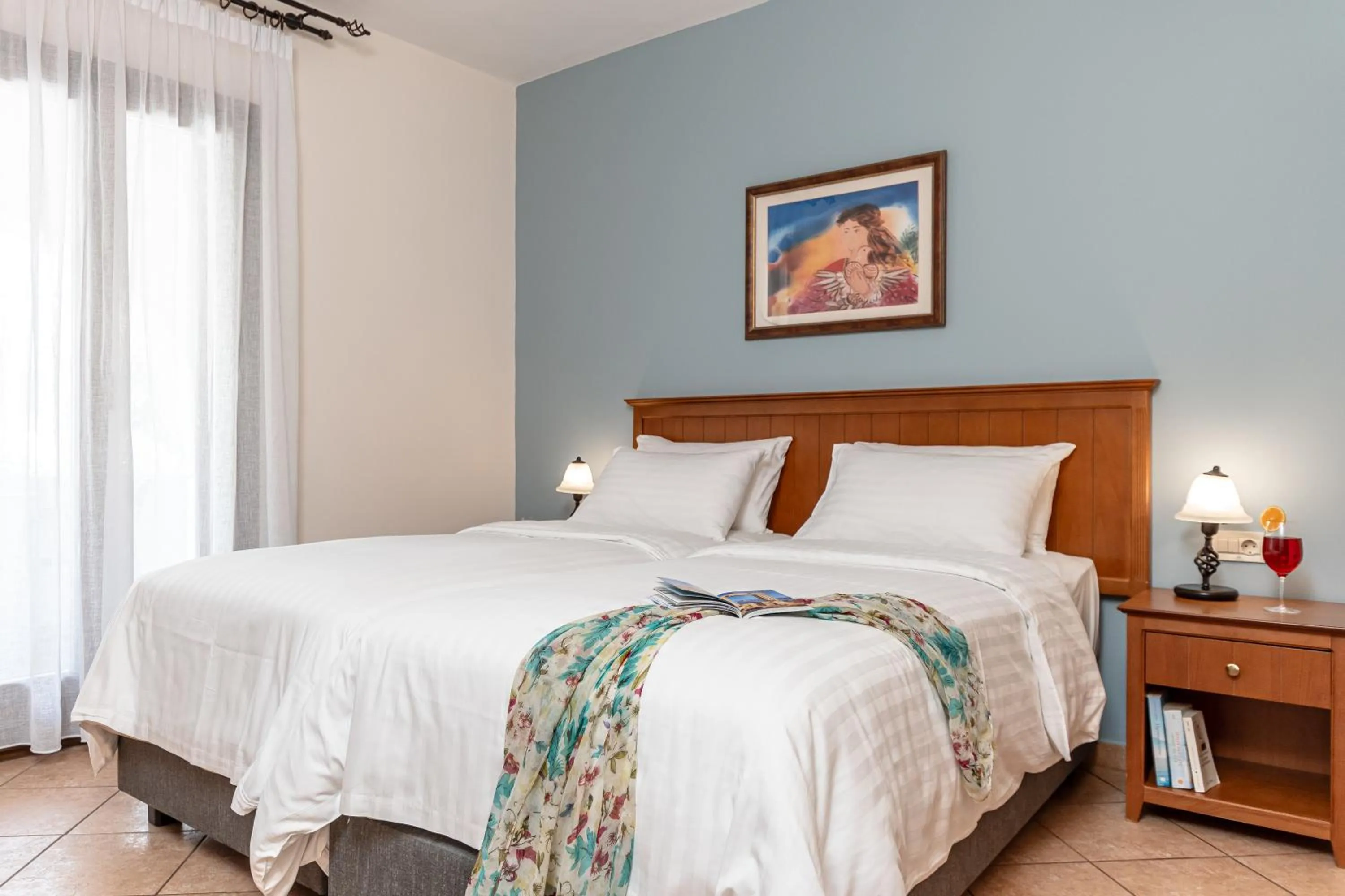 Bed in Naxos Resort Beach Hotel