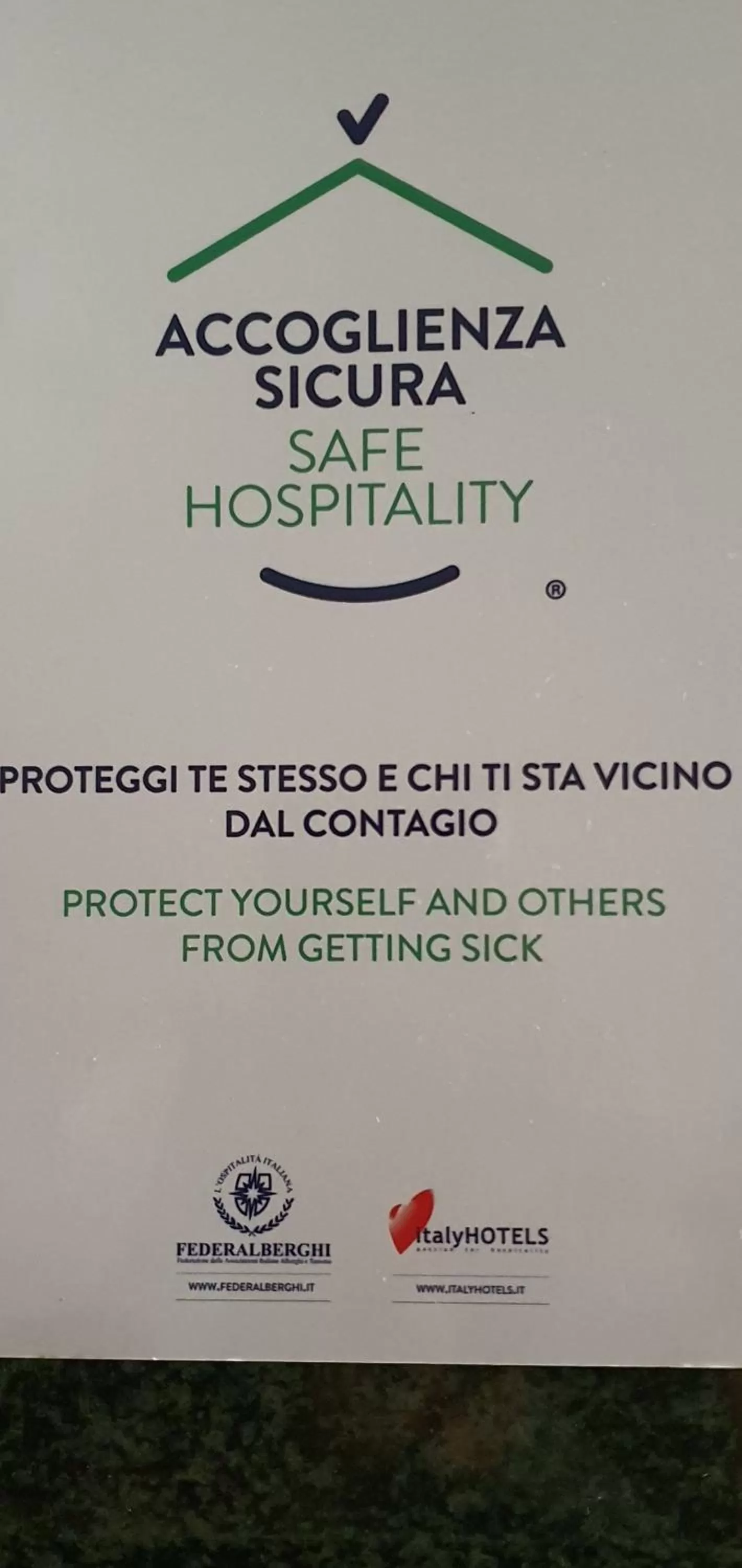 Logo/Certificate/Sign in Hotel Vela Azzurra