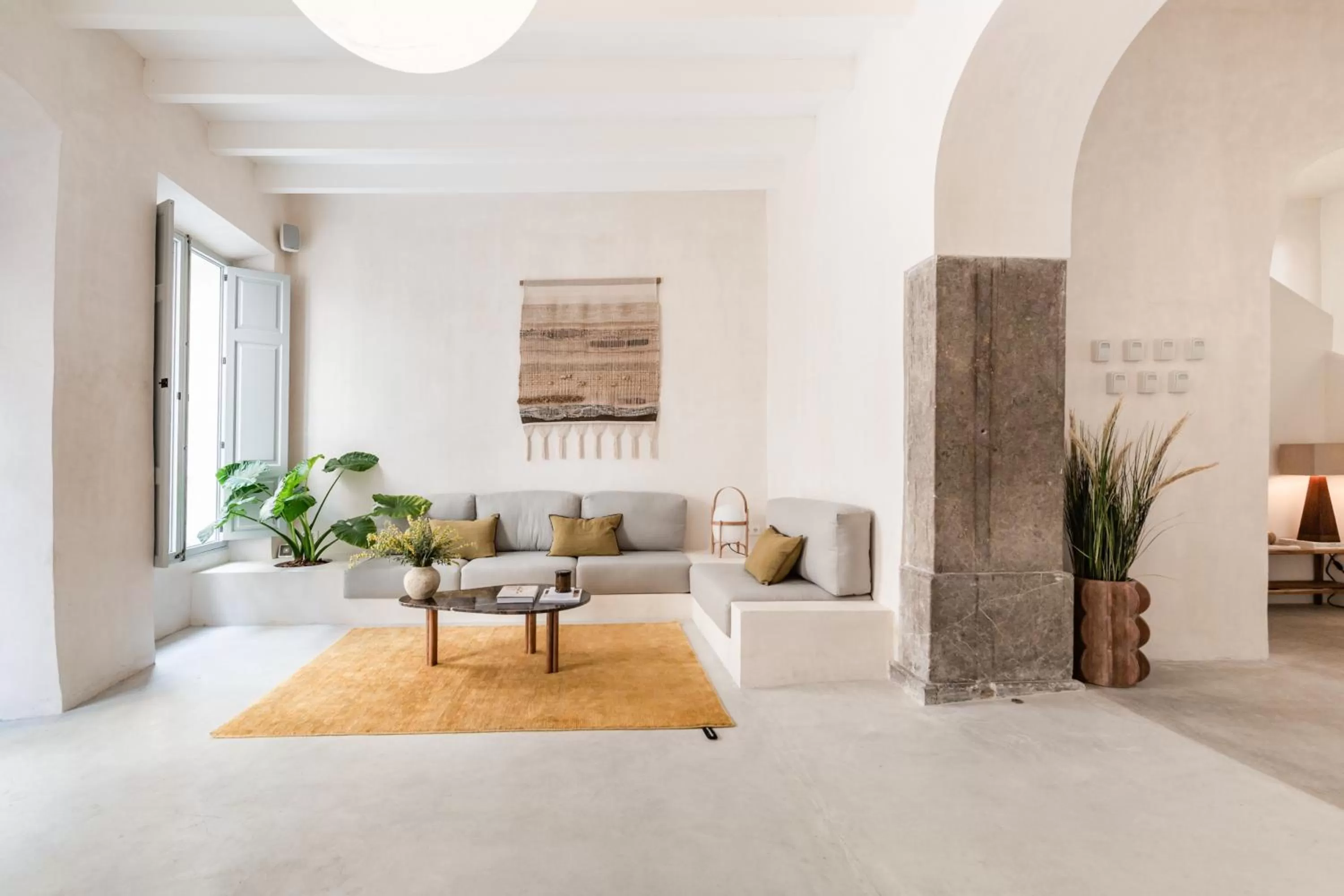 Seating area in Meem Townhouse