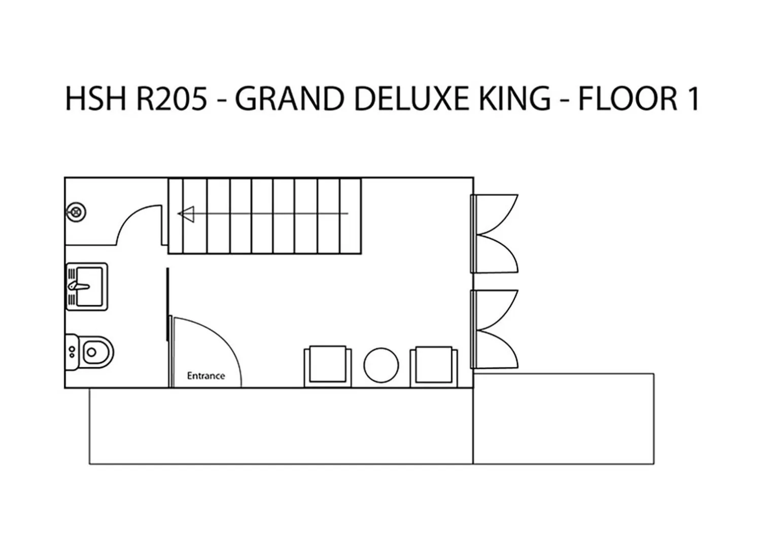 Floor plan in Heeren Straits Hotel
