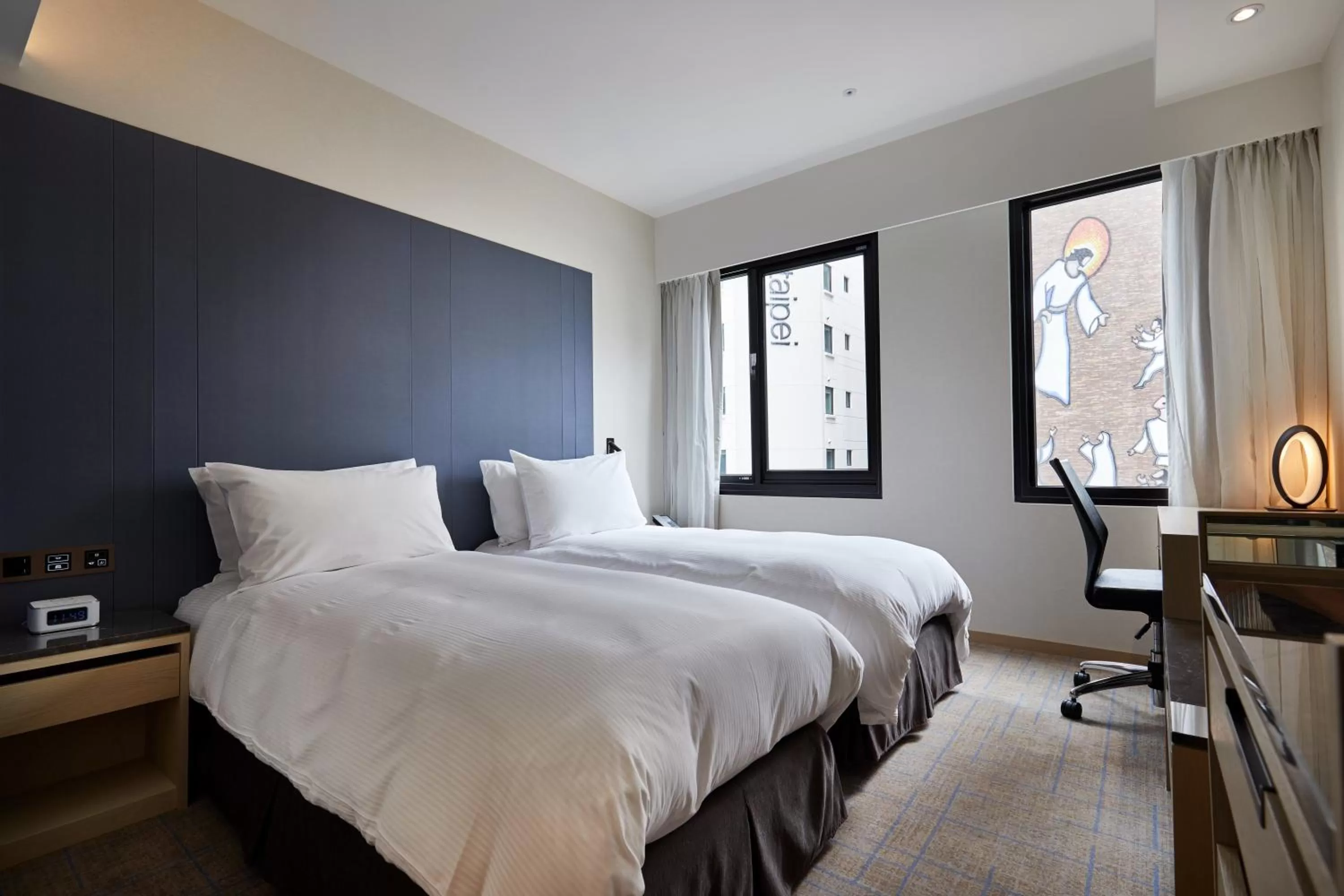 On site, Bed in K Hotels Taipei Linsen