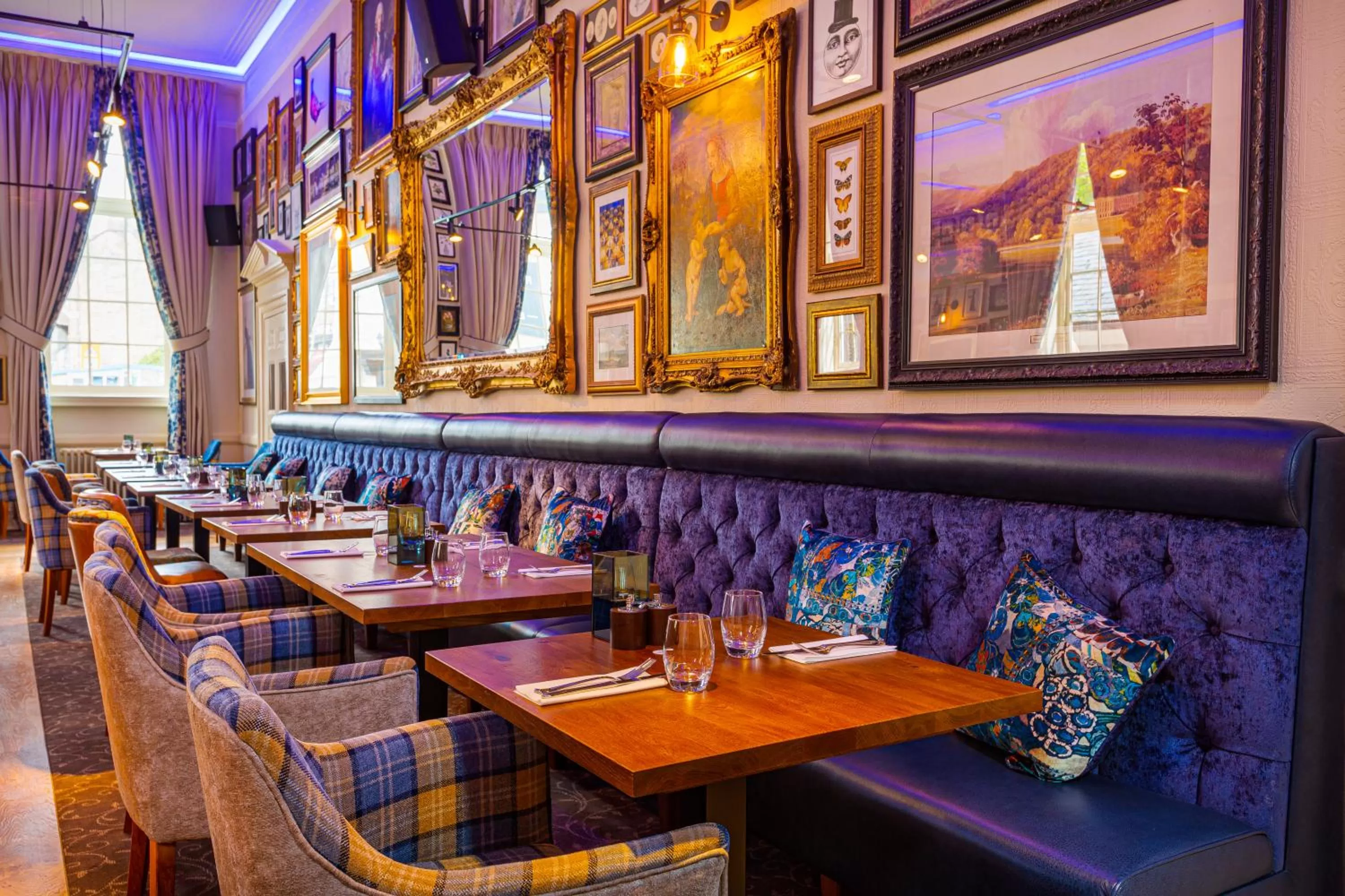 Dining area in The Rutland Arms Hotel, Bakewell, Derbyshire - The Coaching Inn Group