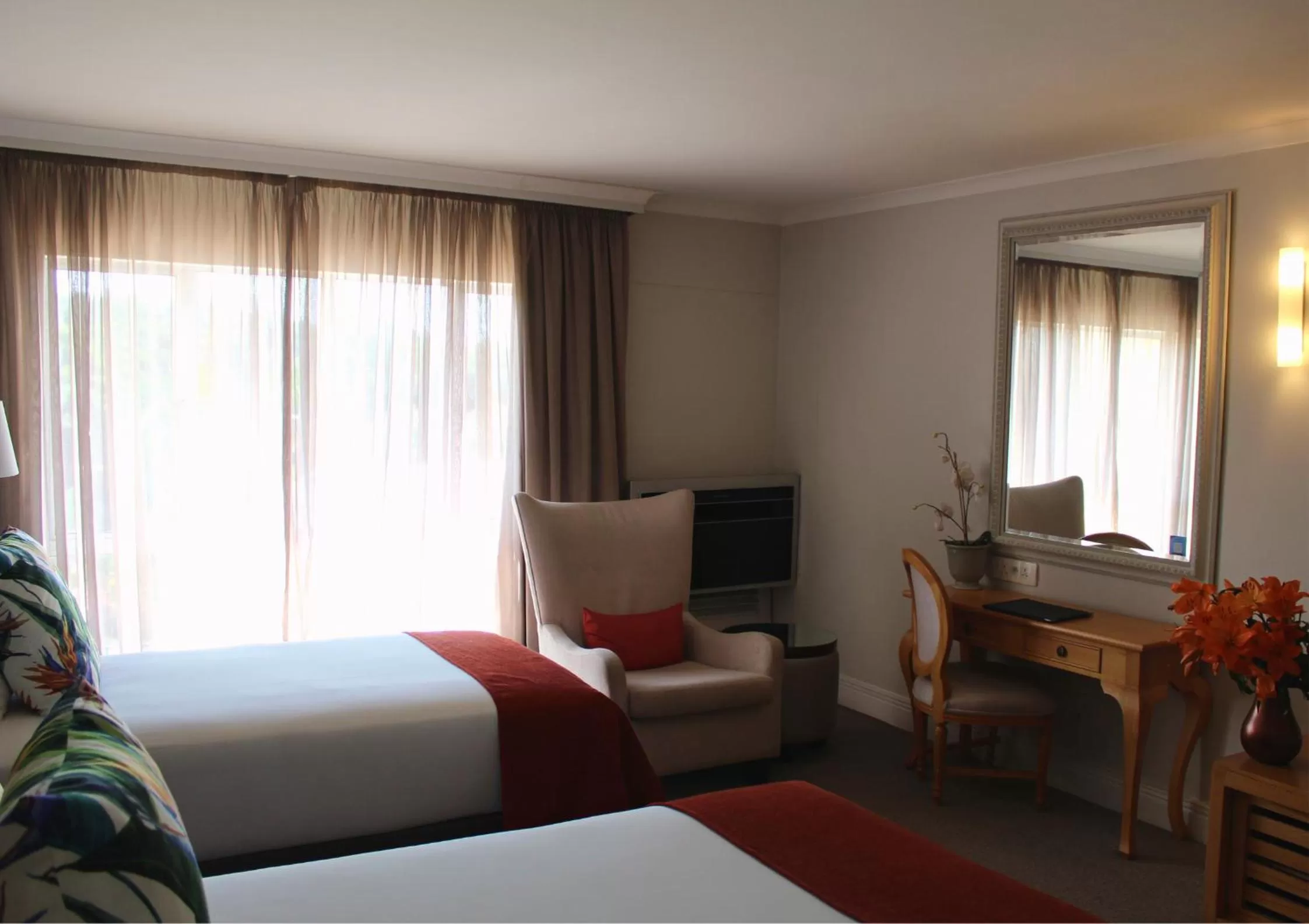 Bed in The Riverside Hotel