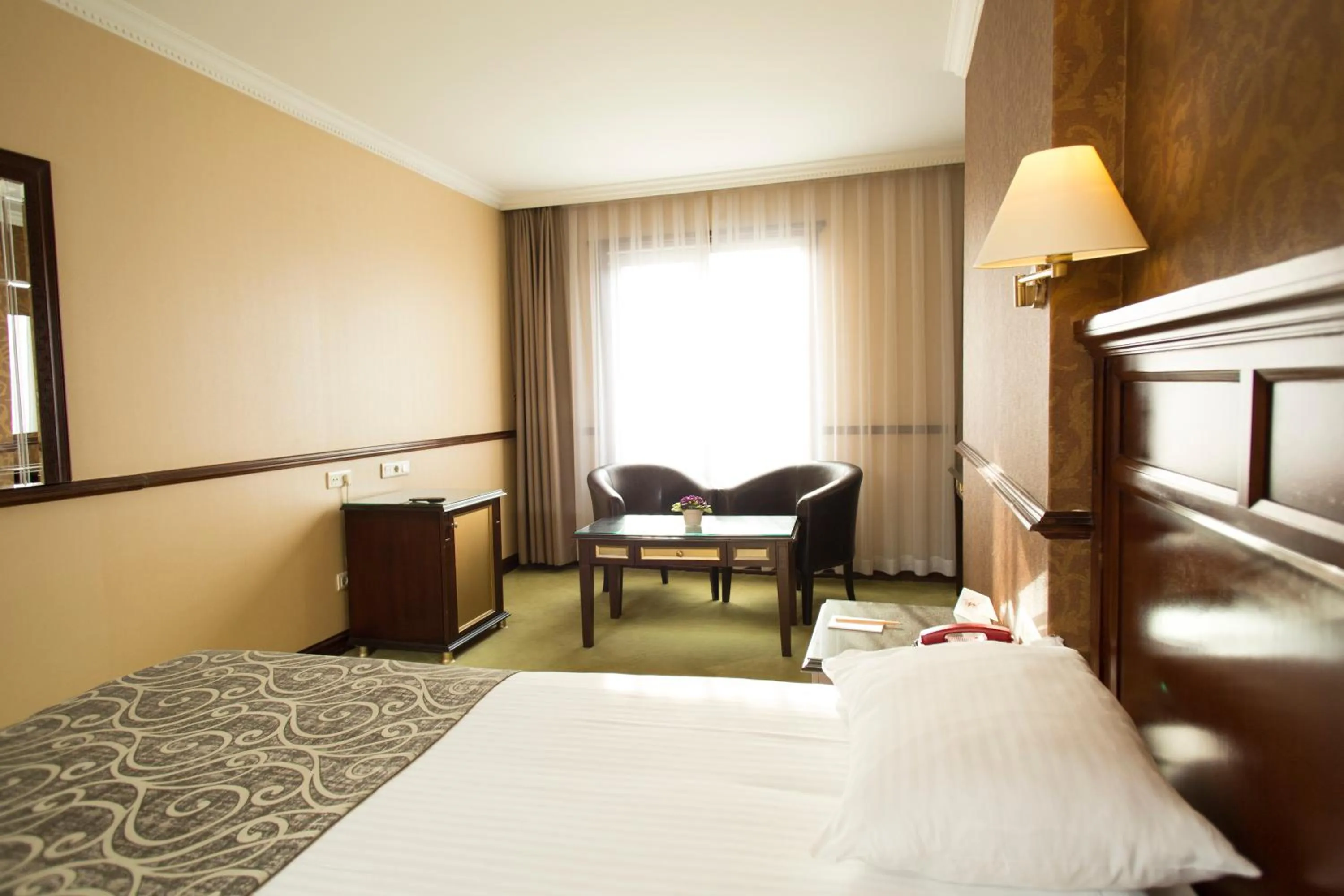 Decorative detail, Bed in Topkapi Inter Istanbul Hotel